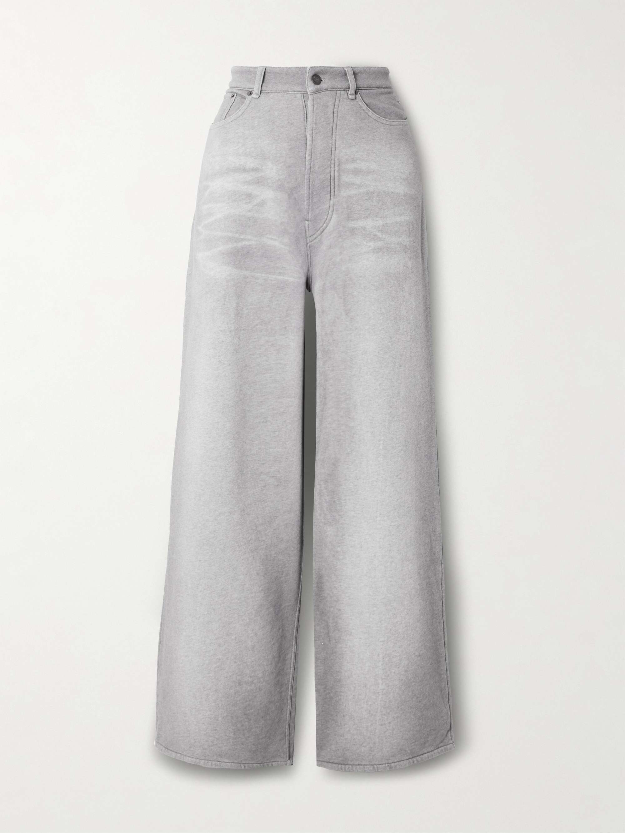 Organic cotton-jersey wide-leg pants view