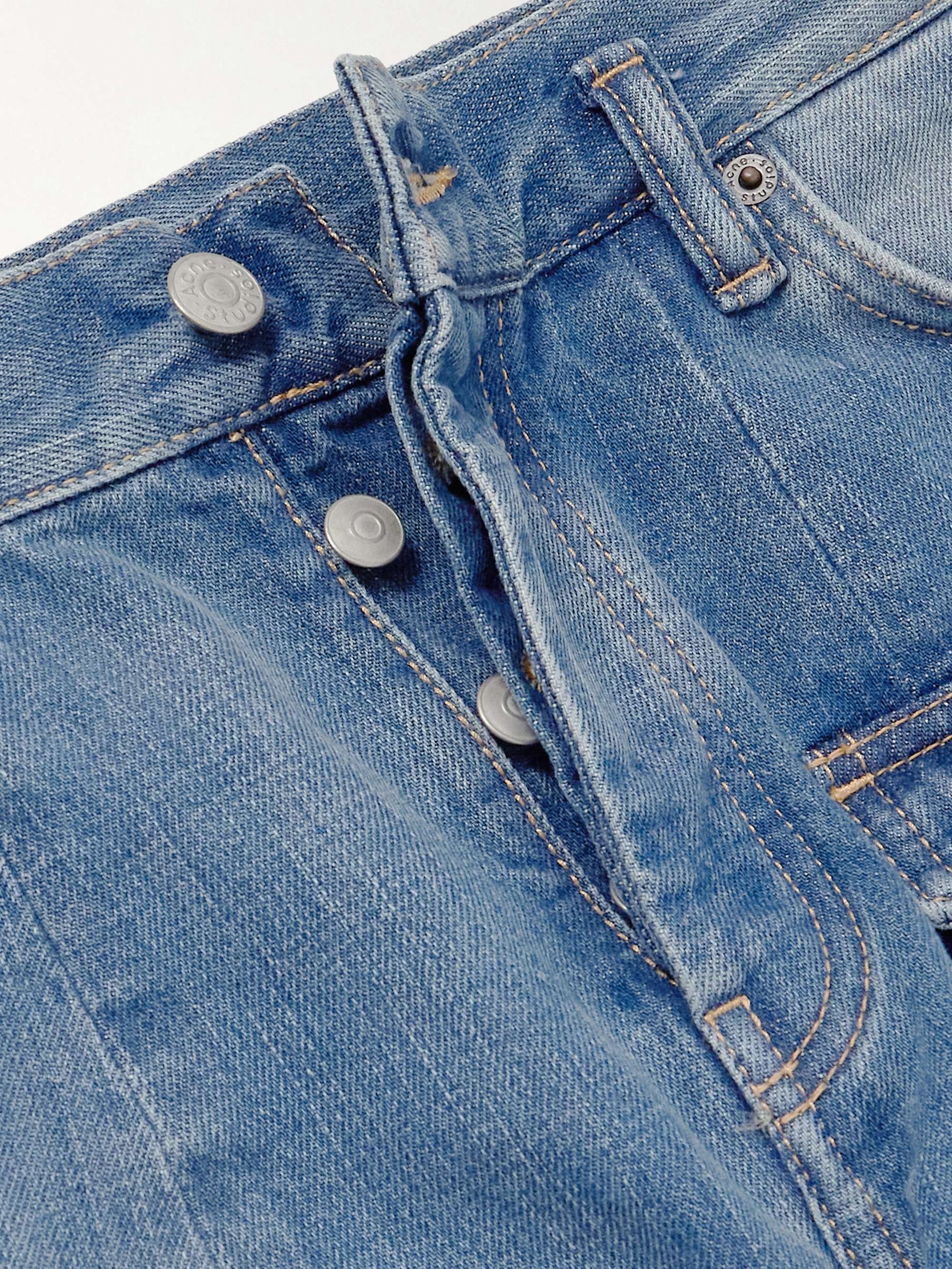 High-rise barrel-leg cargo jeans view