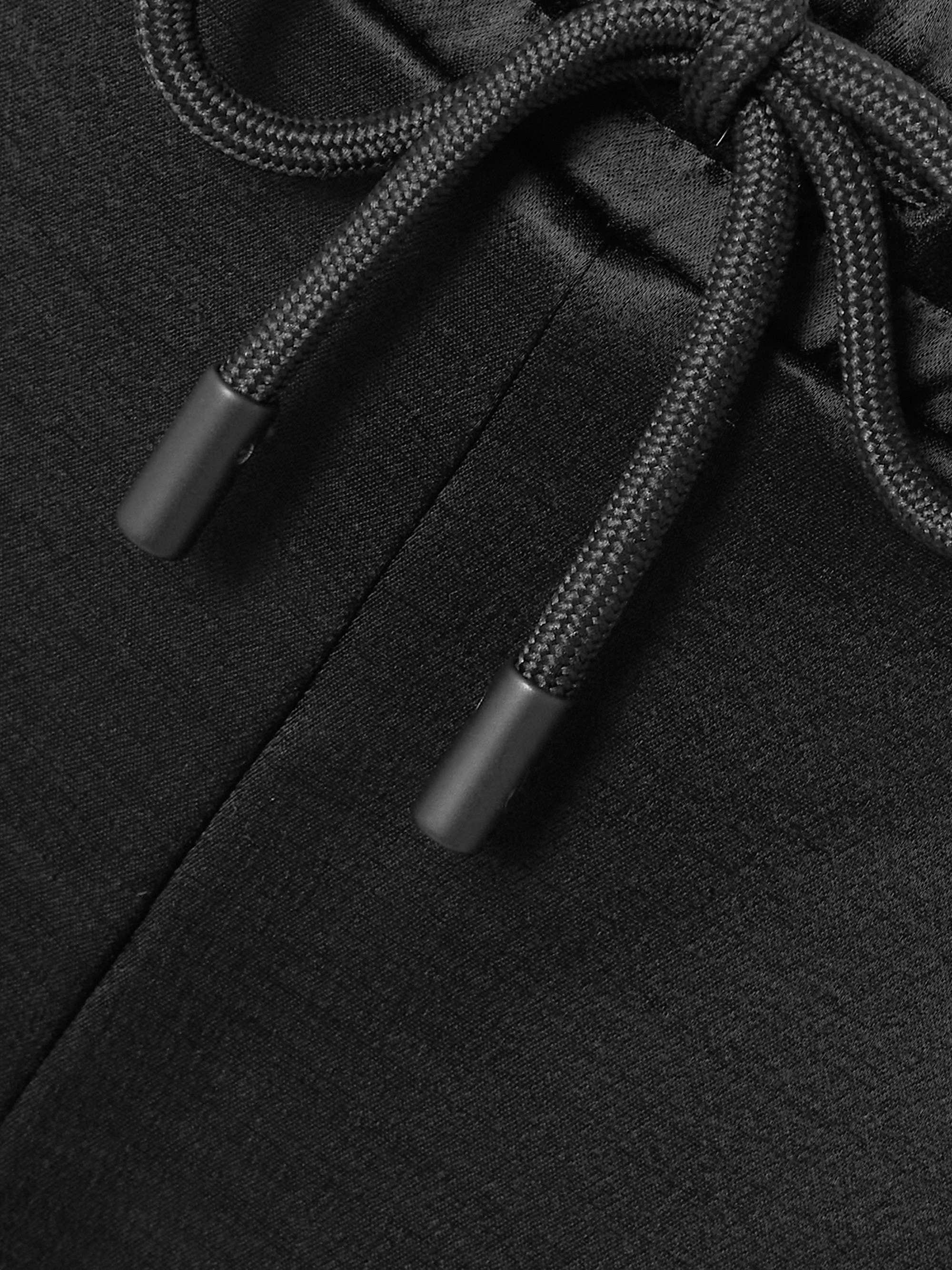 Satin straight-leg track pants view