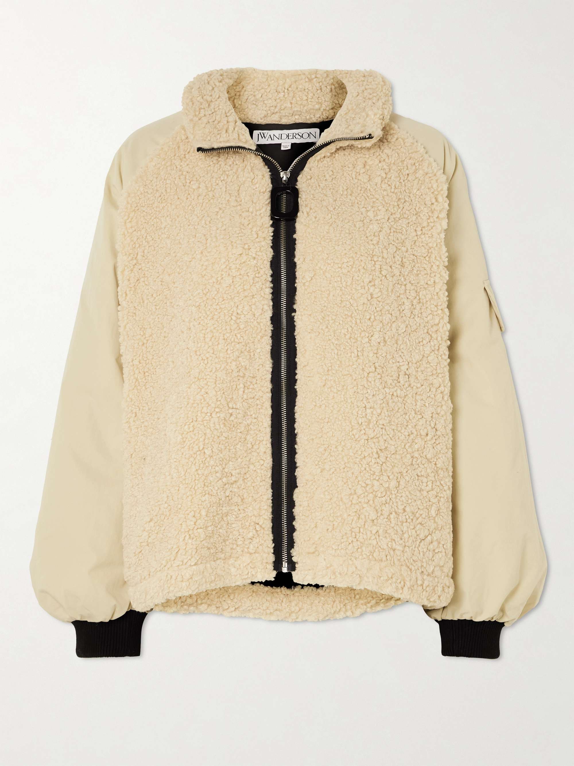 Shell and fleece jacket view