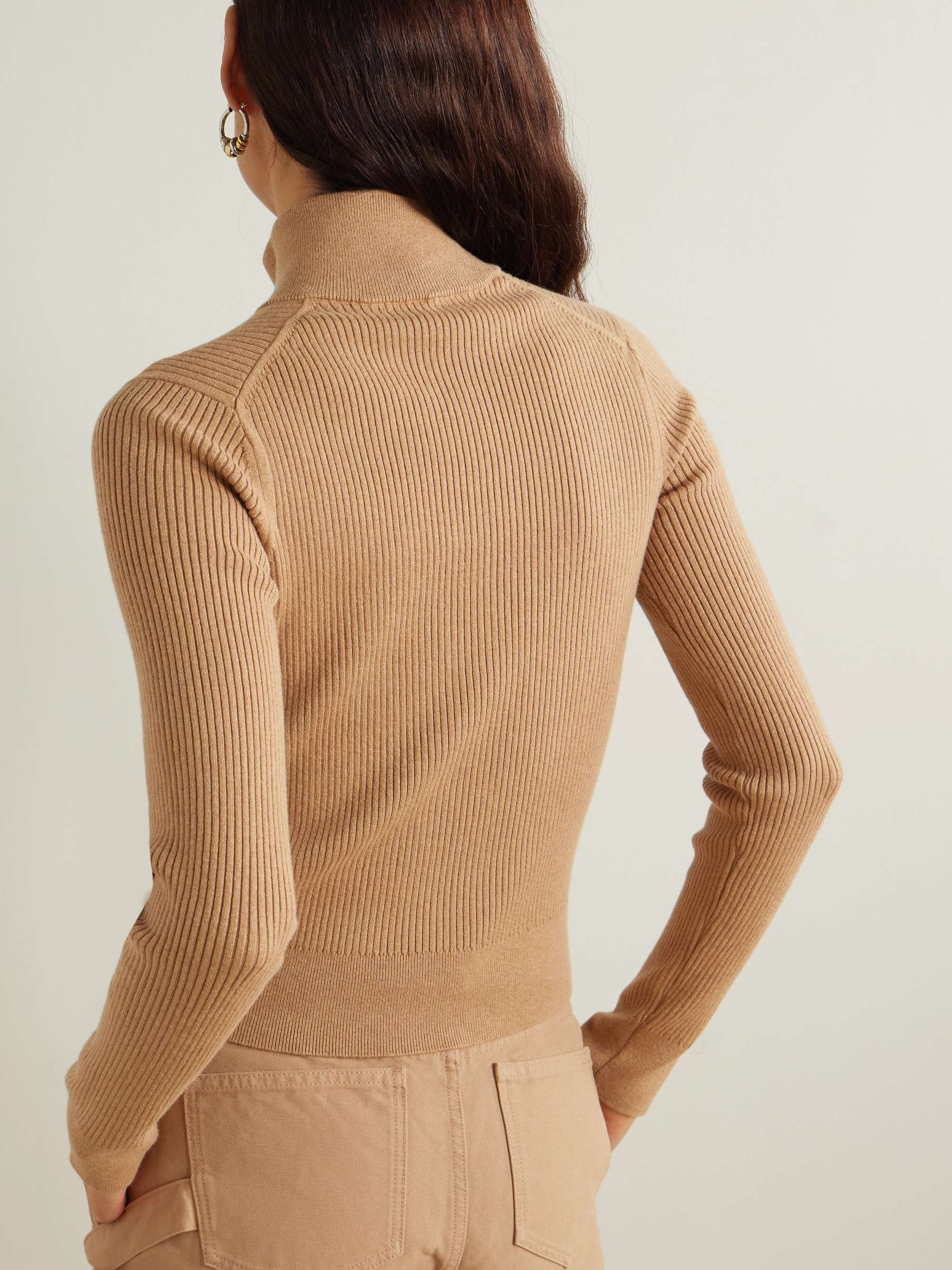 Ribbed cotton-blend cardigan view