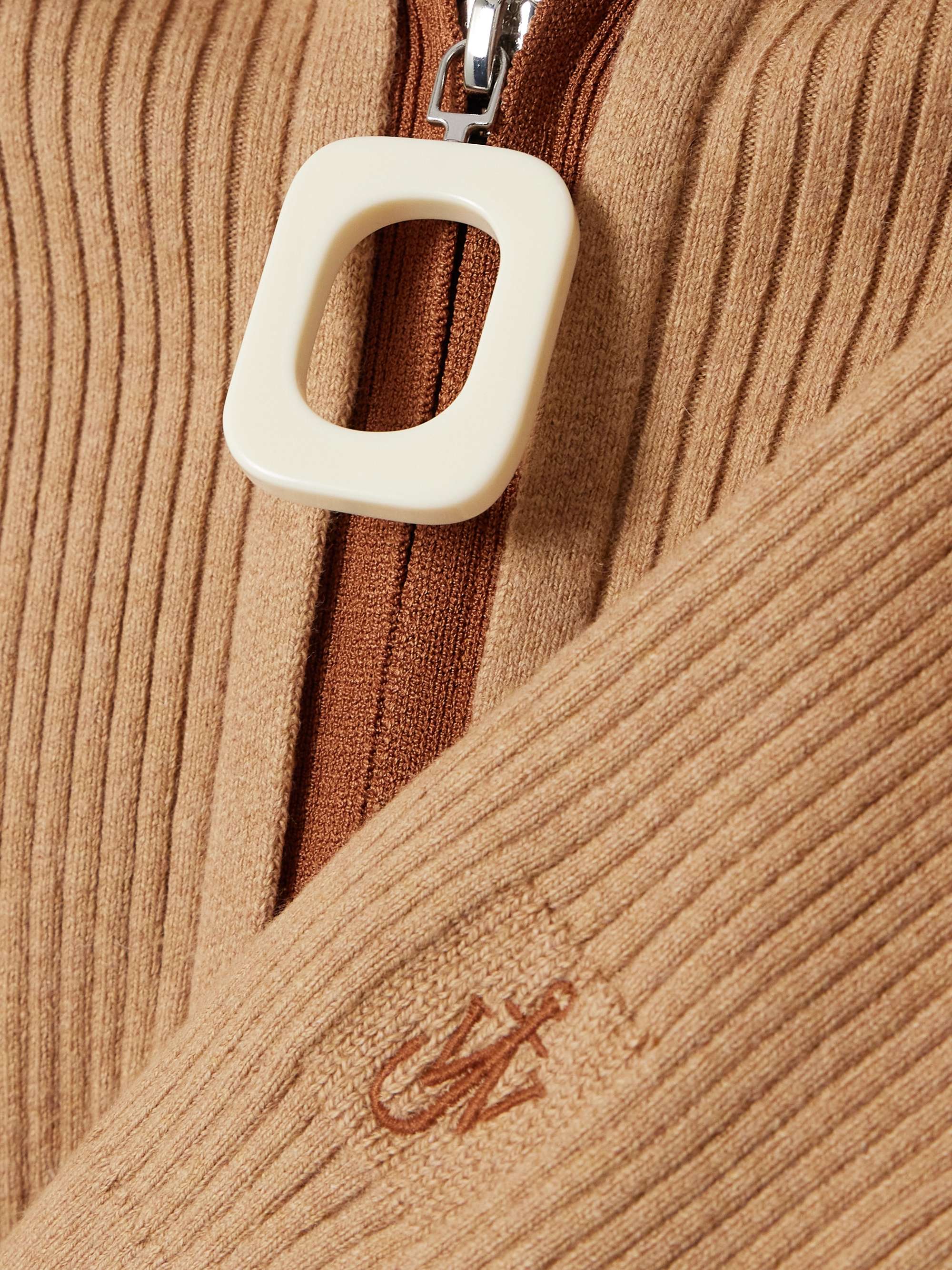 Ribbed cotton-blend cardigan view