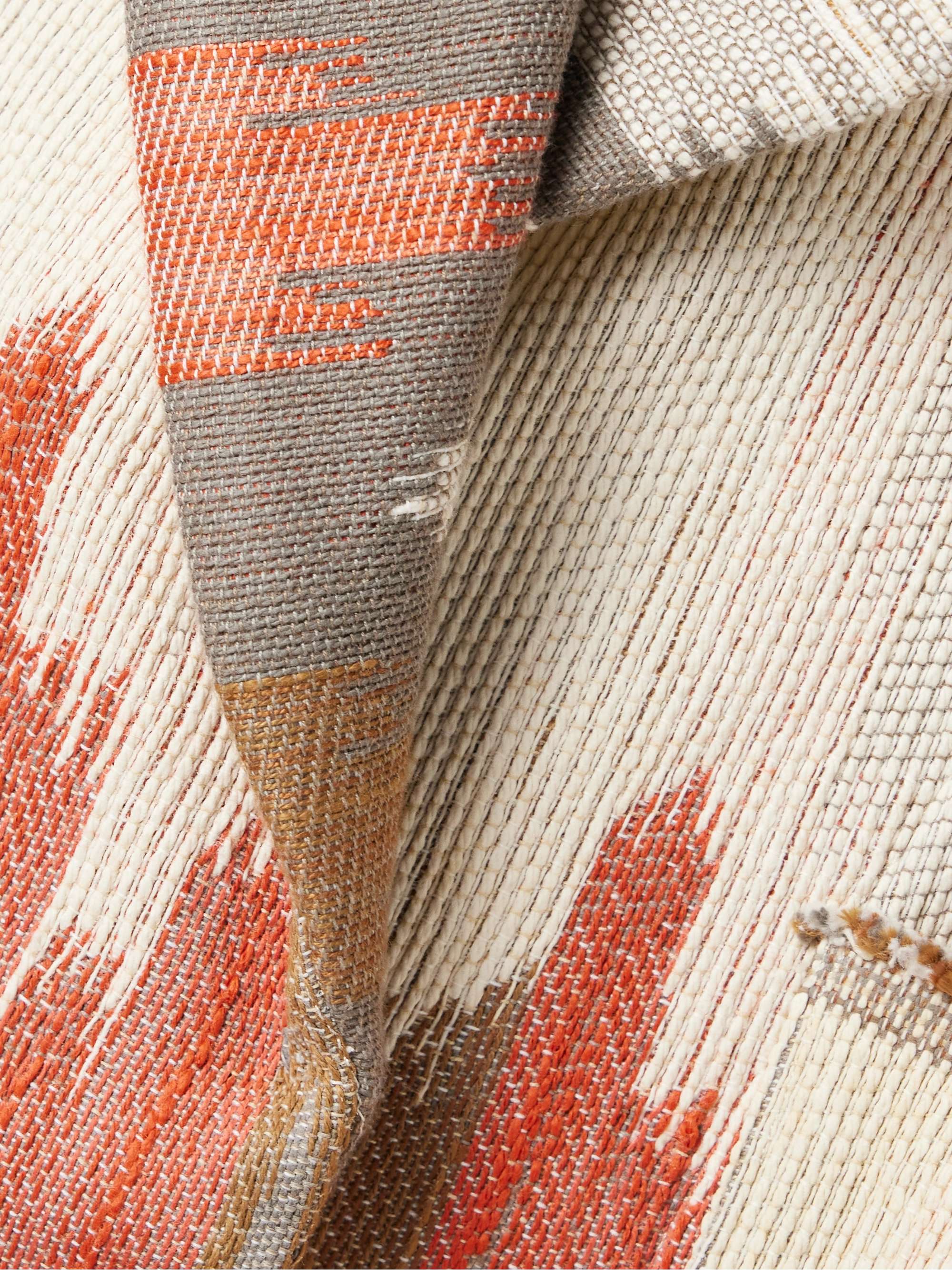 Crosby paneled cotton-jacquard, velvet and herringbone-twill coat view