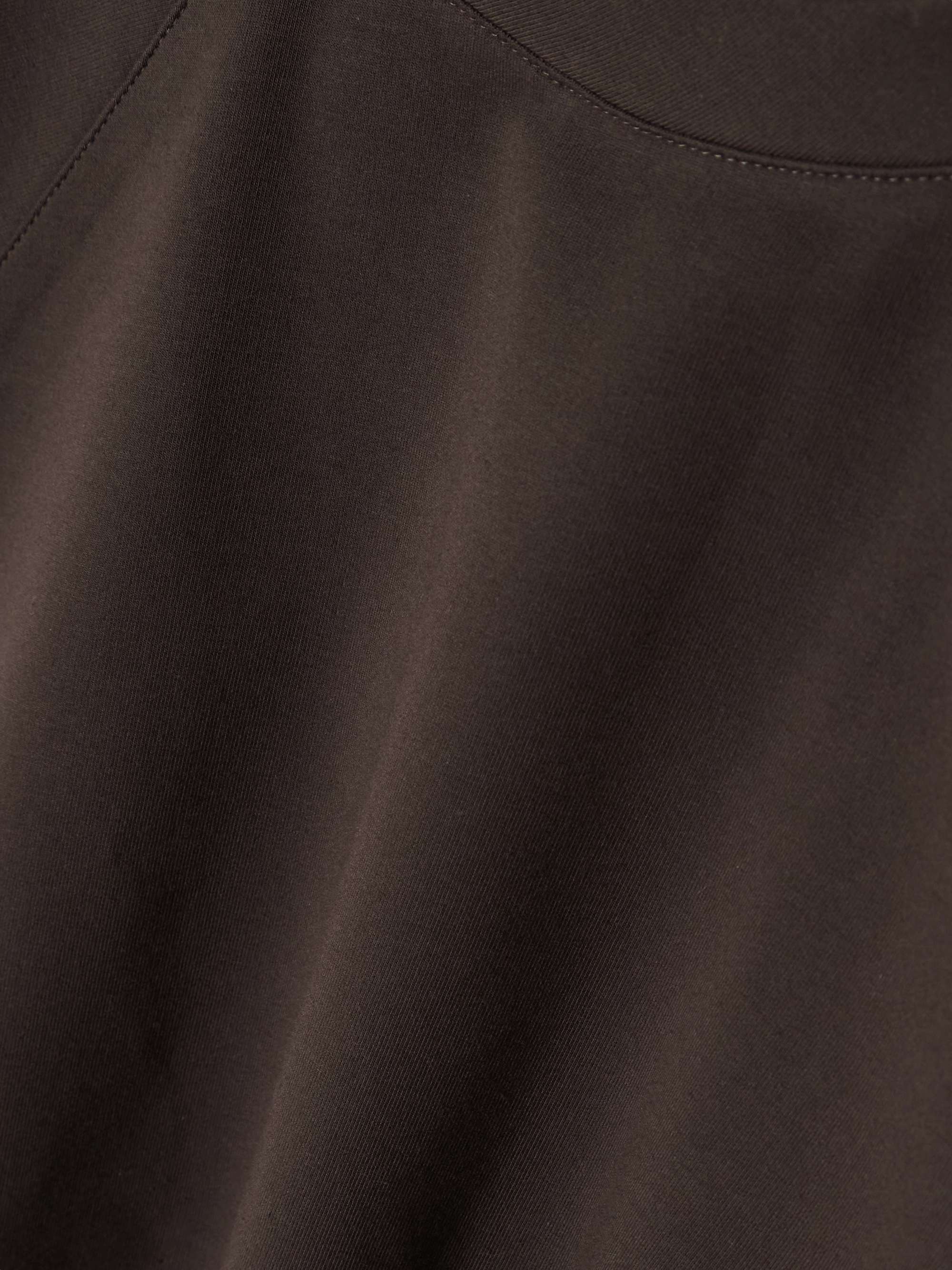 Cropped asymmetric stretch-cotton jersey t-shirt view