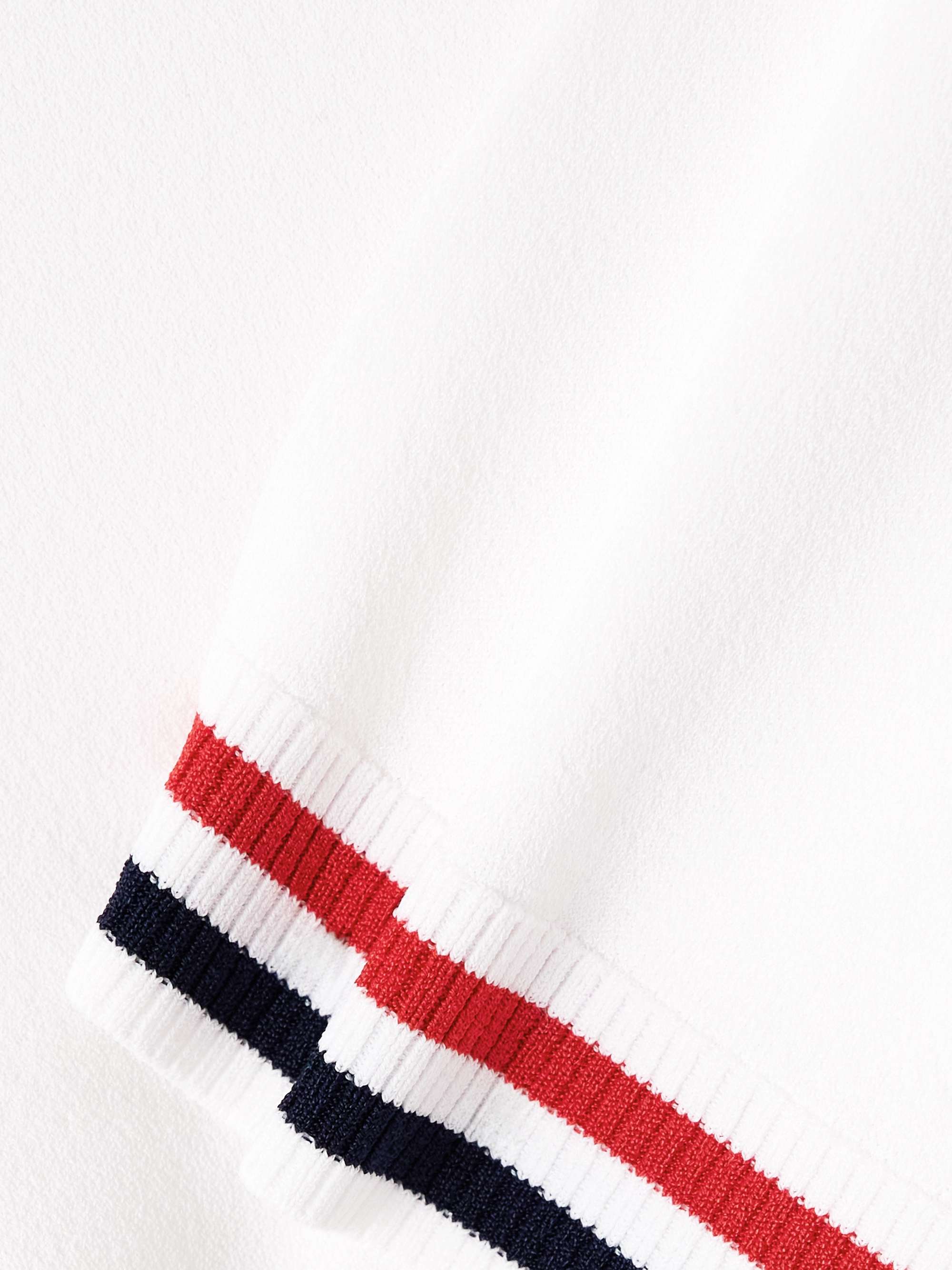 Striped jersey polo shirt view