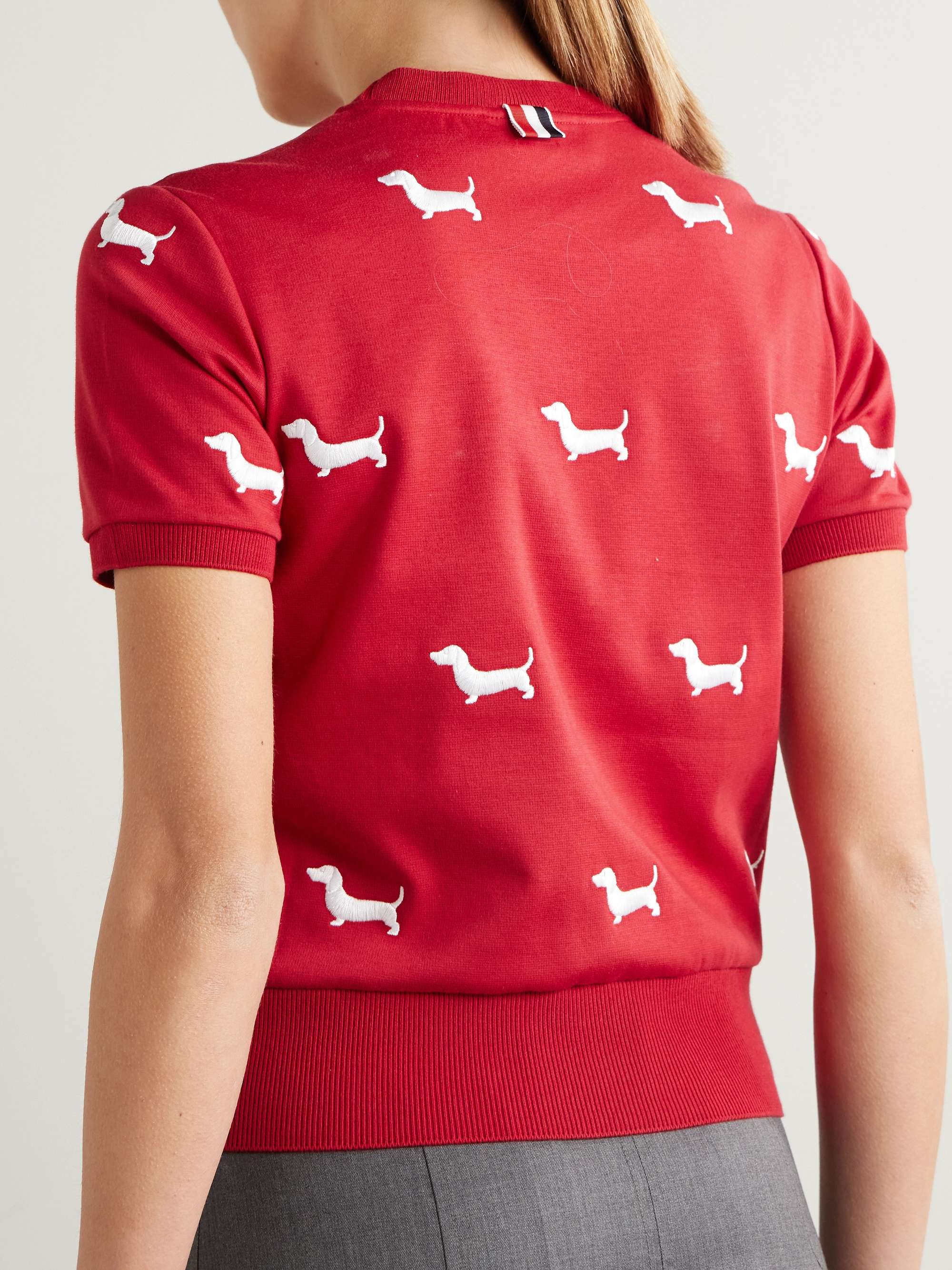 Hector embroidered cotton T-shirt view