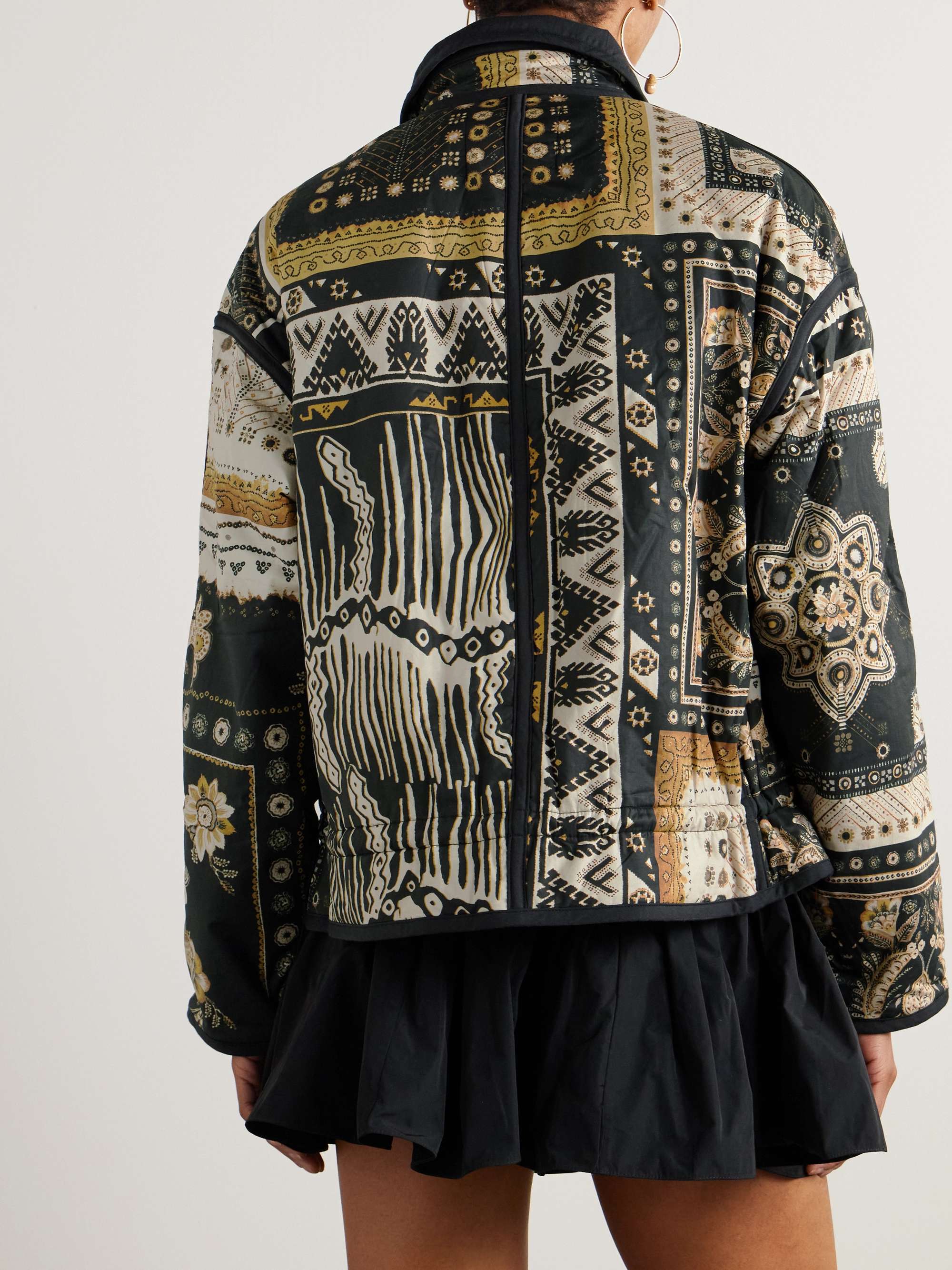 Granger padded printed shell jacket view