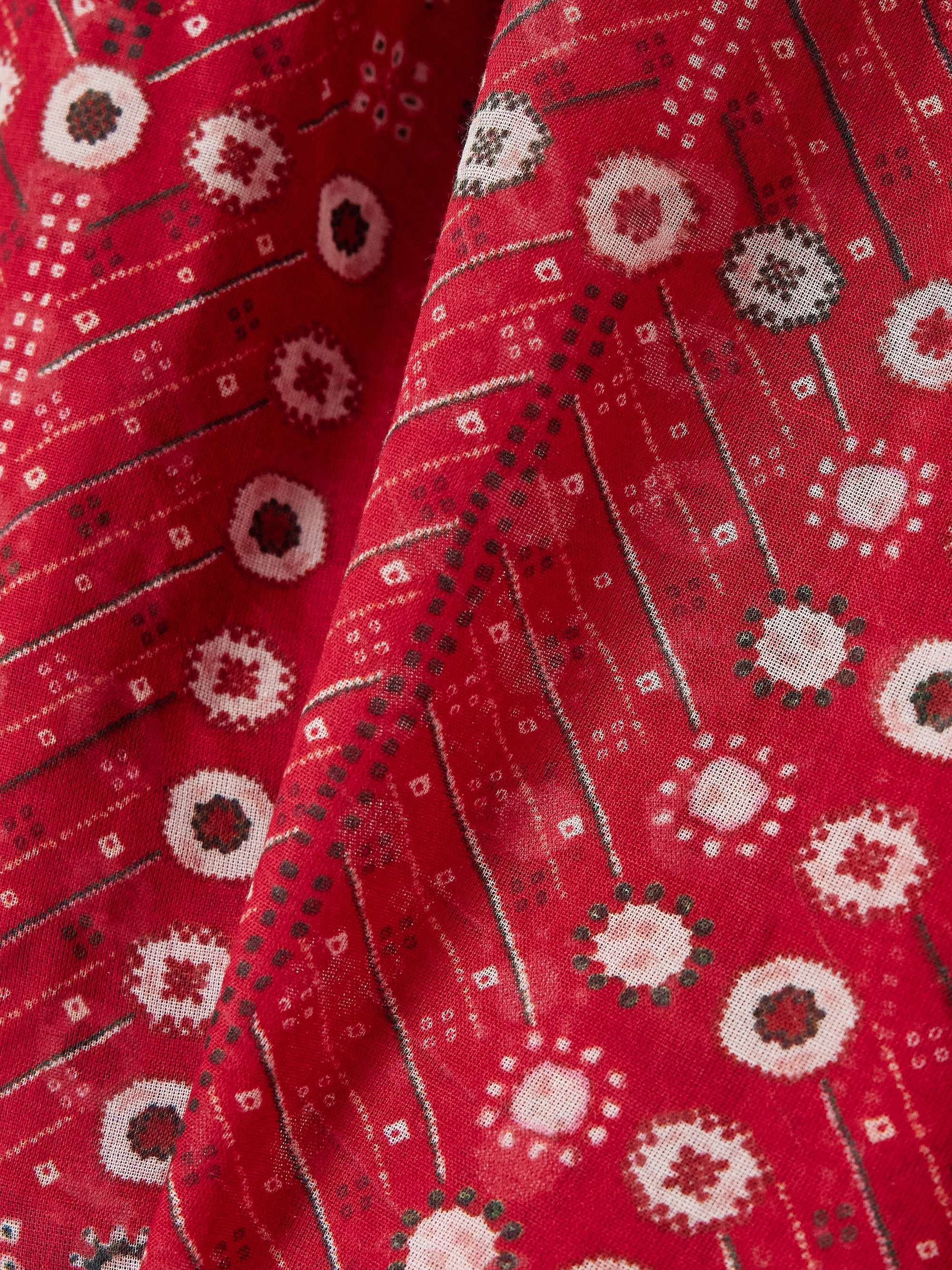 Salika printed cotton-voile blouse view