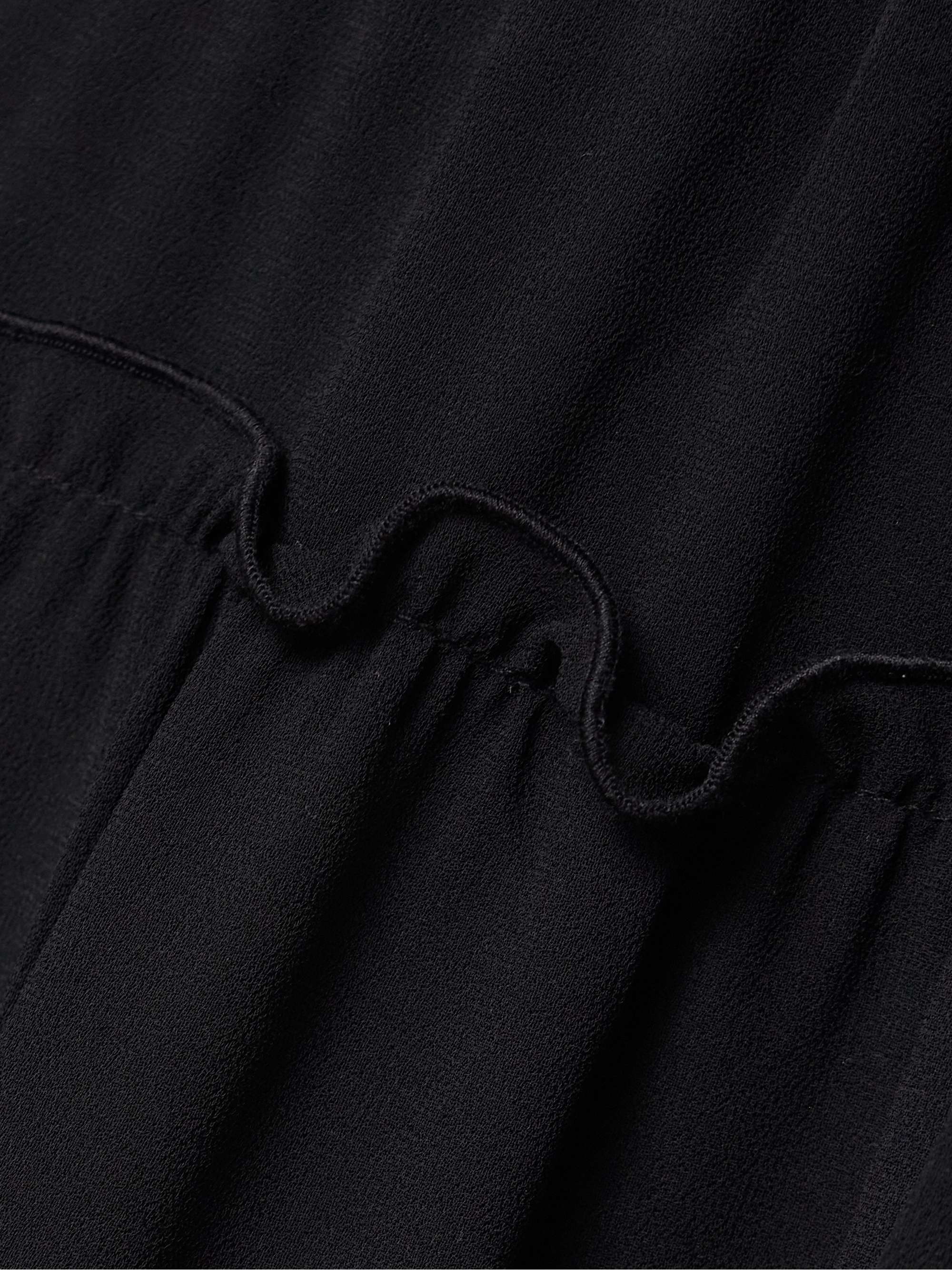 Protea ruffled crepe de chine maxi dress view