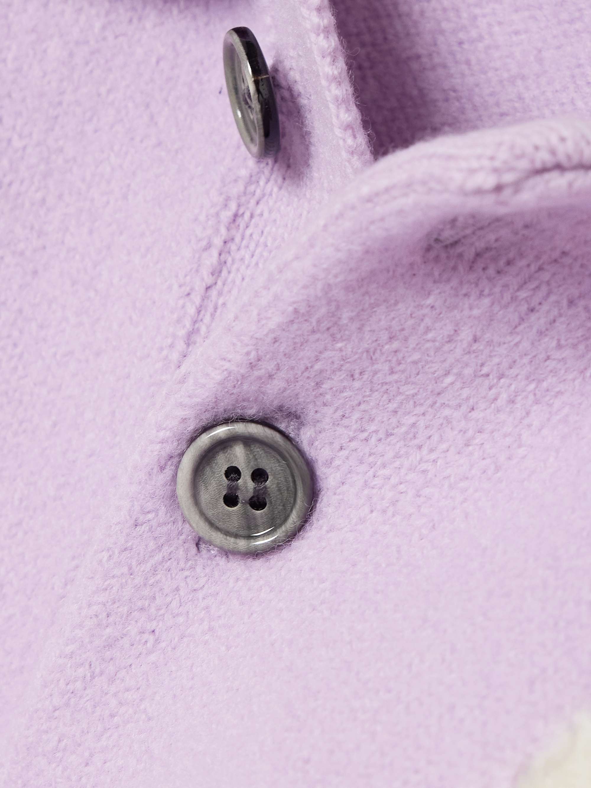 Intarsia wool polo sweater view