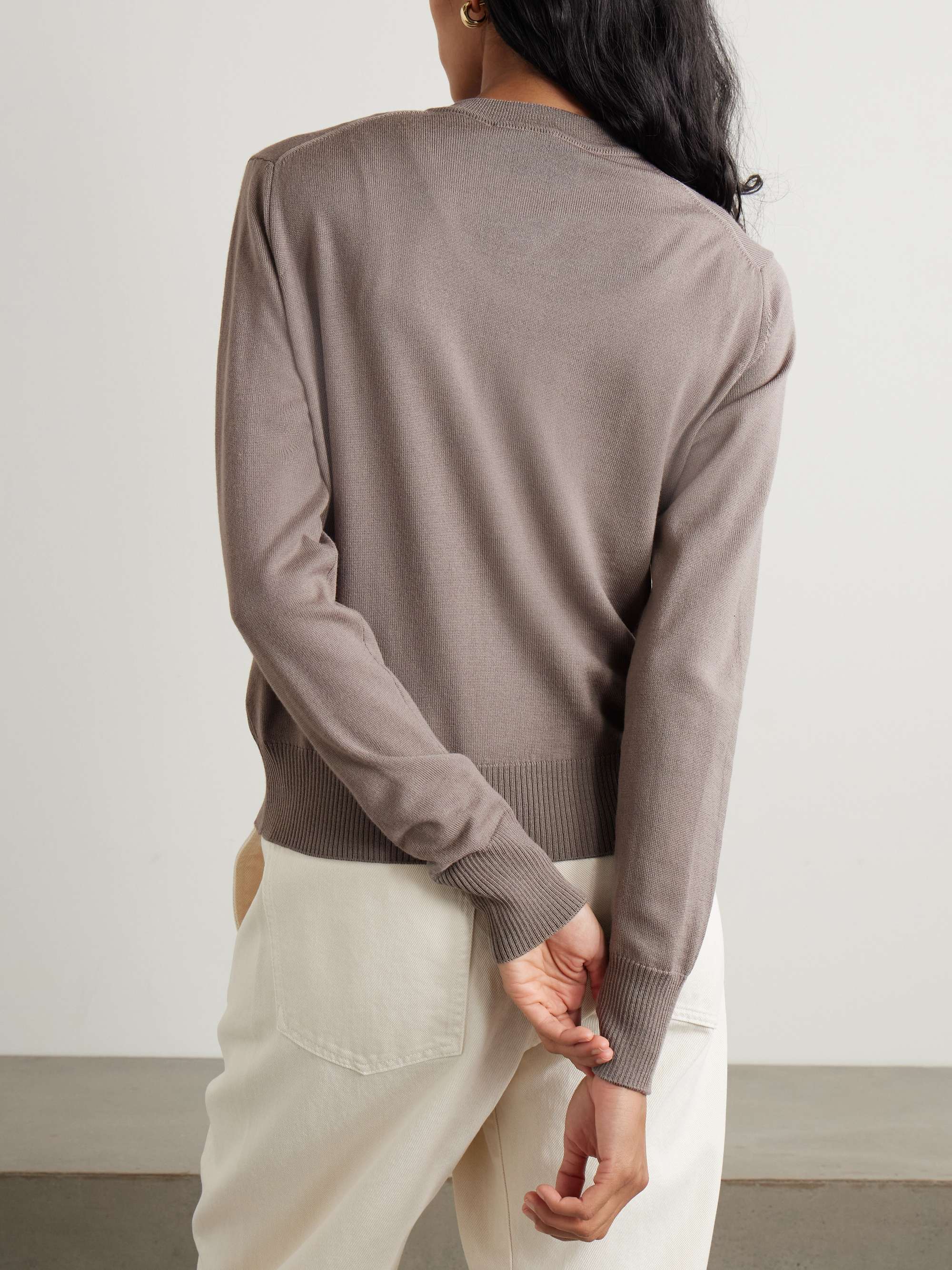 ADC embroidered merino wool cardigan view