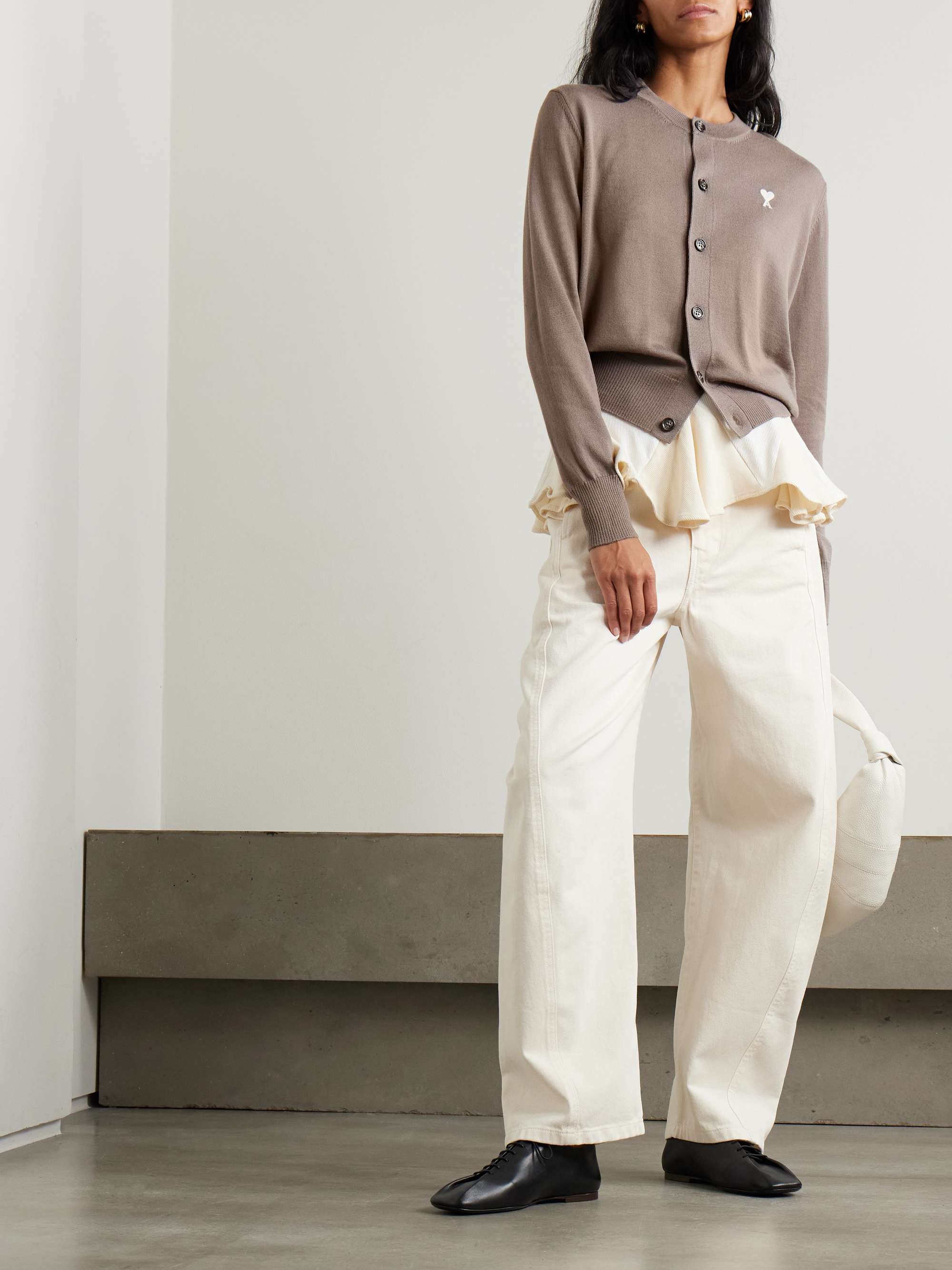 ADC embroidered merino wool cardigan view