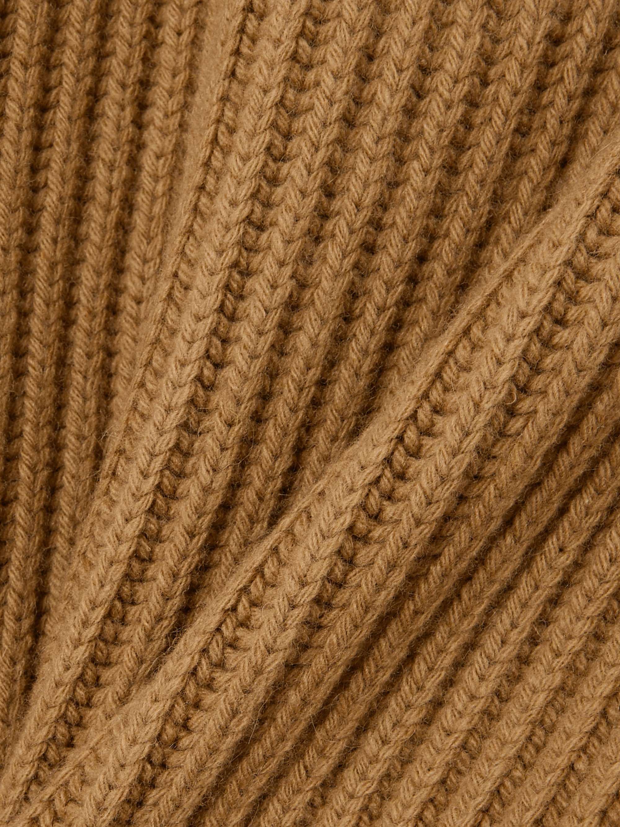 Ribbed wool and cashmere-blend sweater view