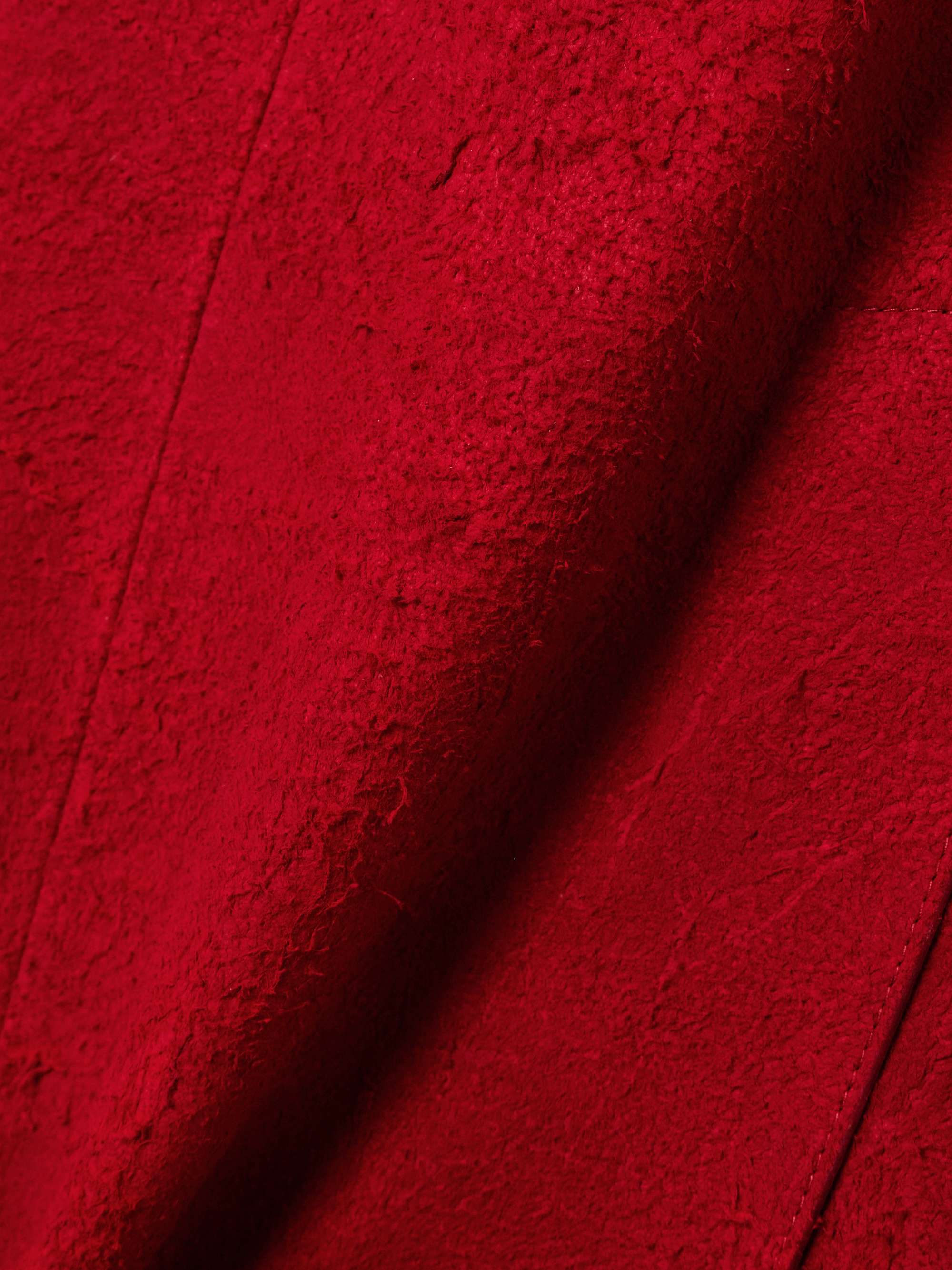 Strapless suede midi dress view