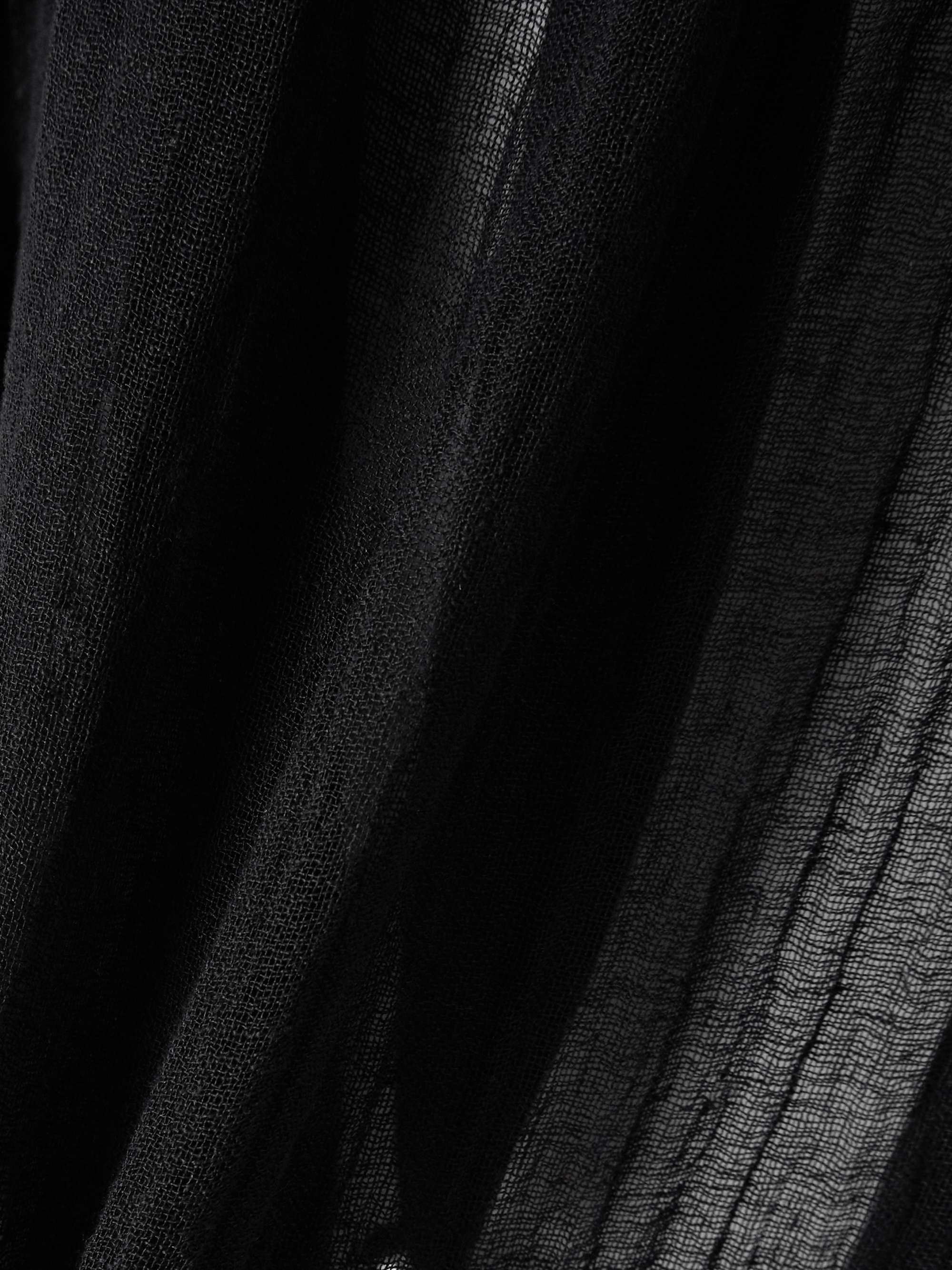 Sorrento hooded belted linen-blend gauze coverup view