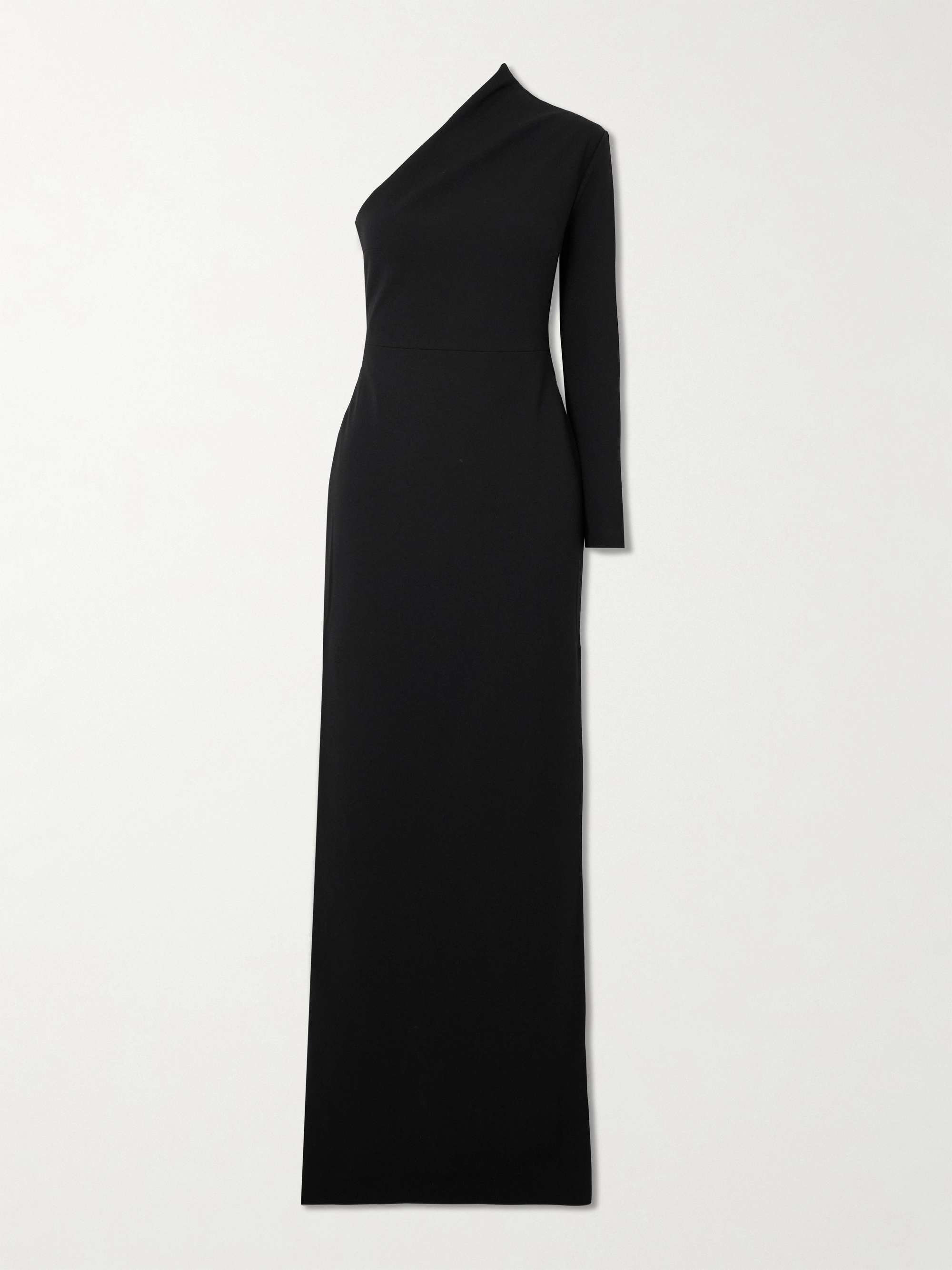 Joana one-sleeve crepe gown view