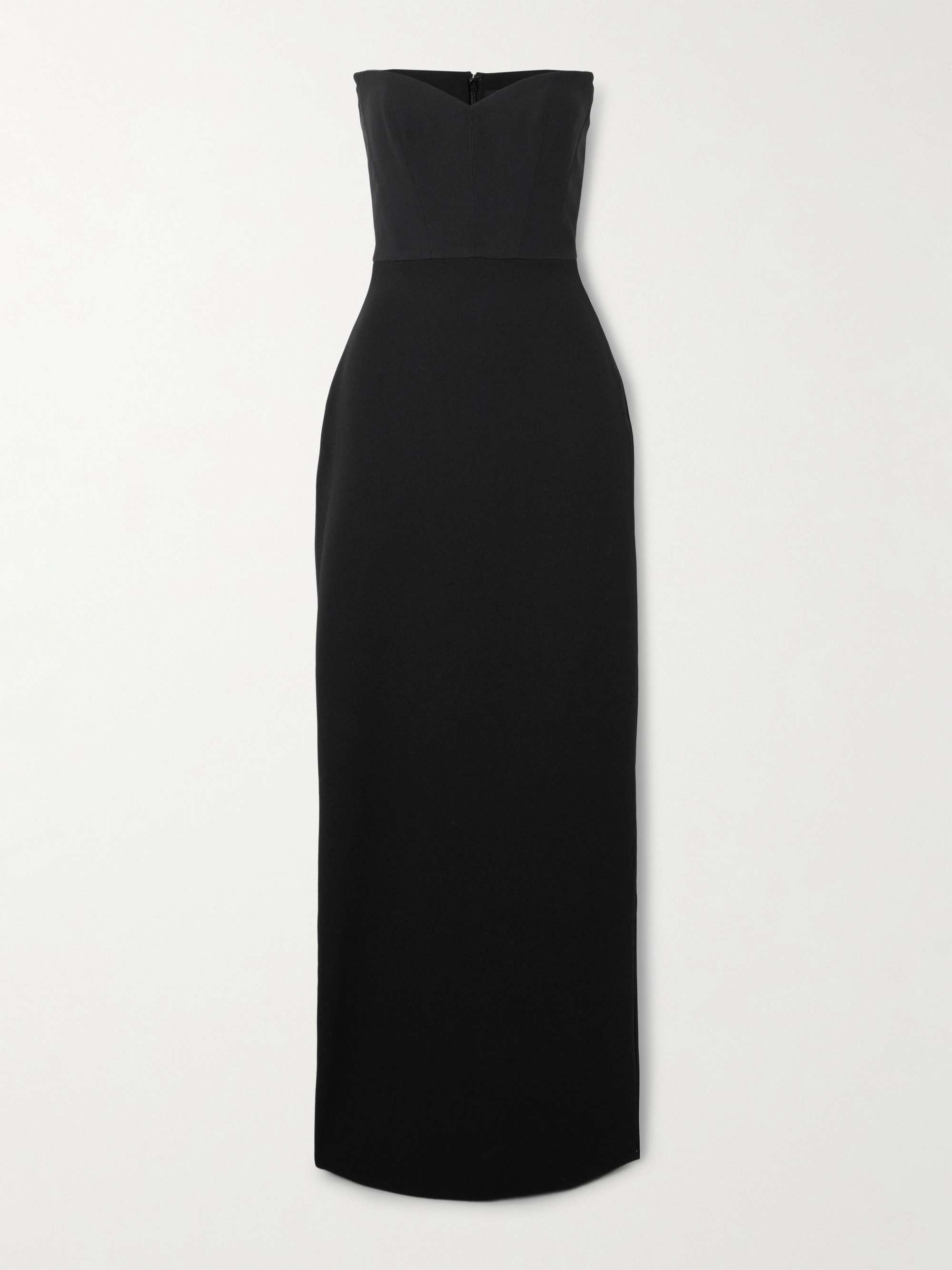 Malla strapless crepe gown view