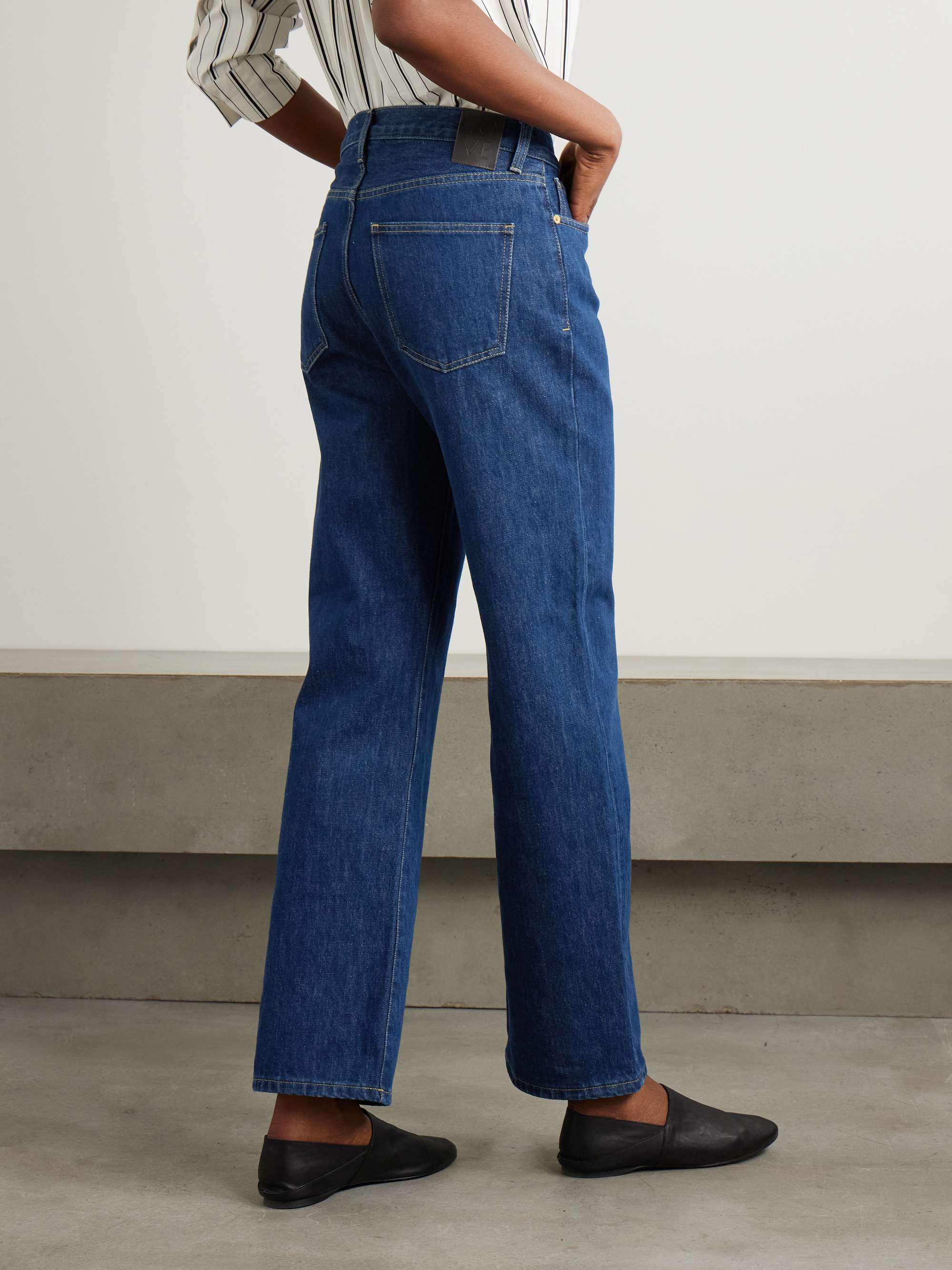 Sade high-rise straight-leg recycled jeans view