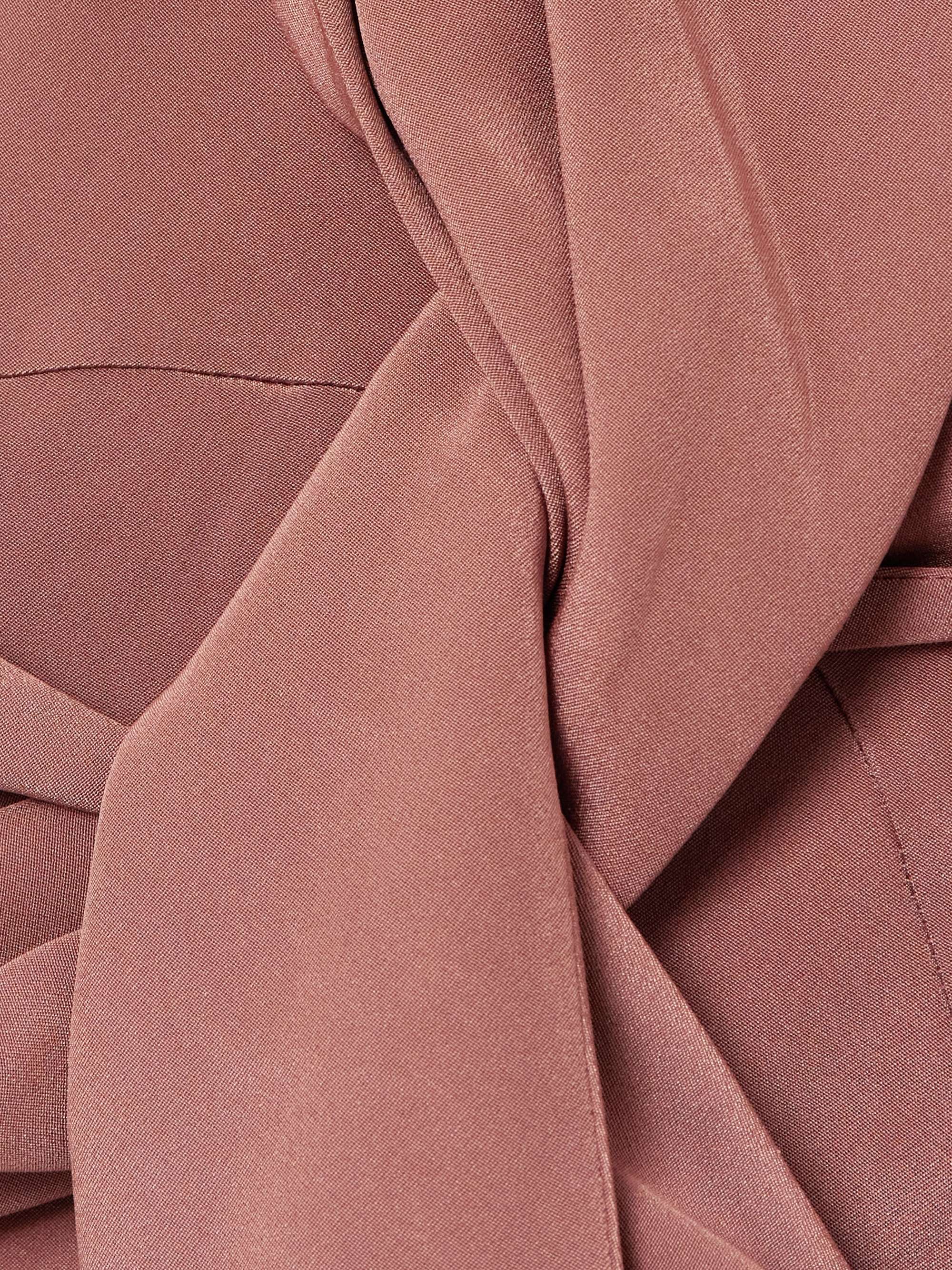 Jessa twist-front crepe midi dress view
