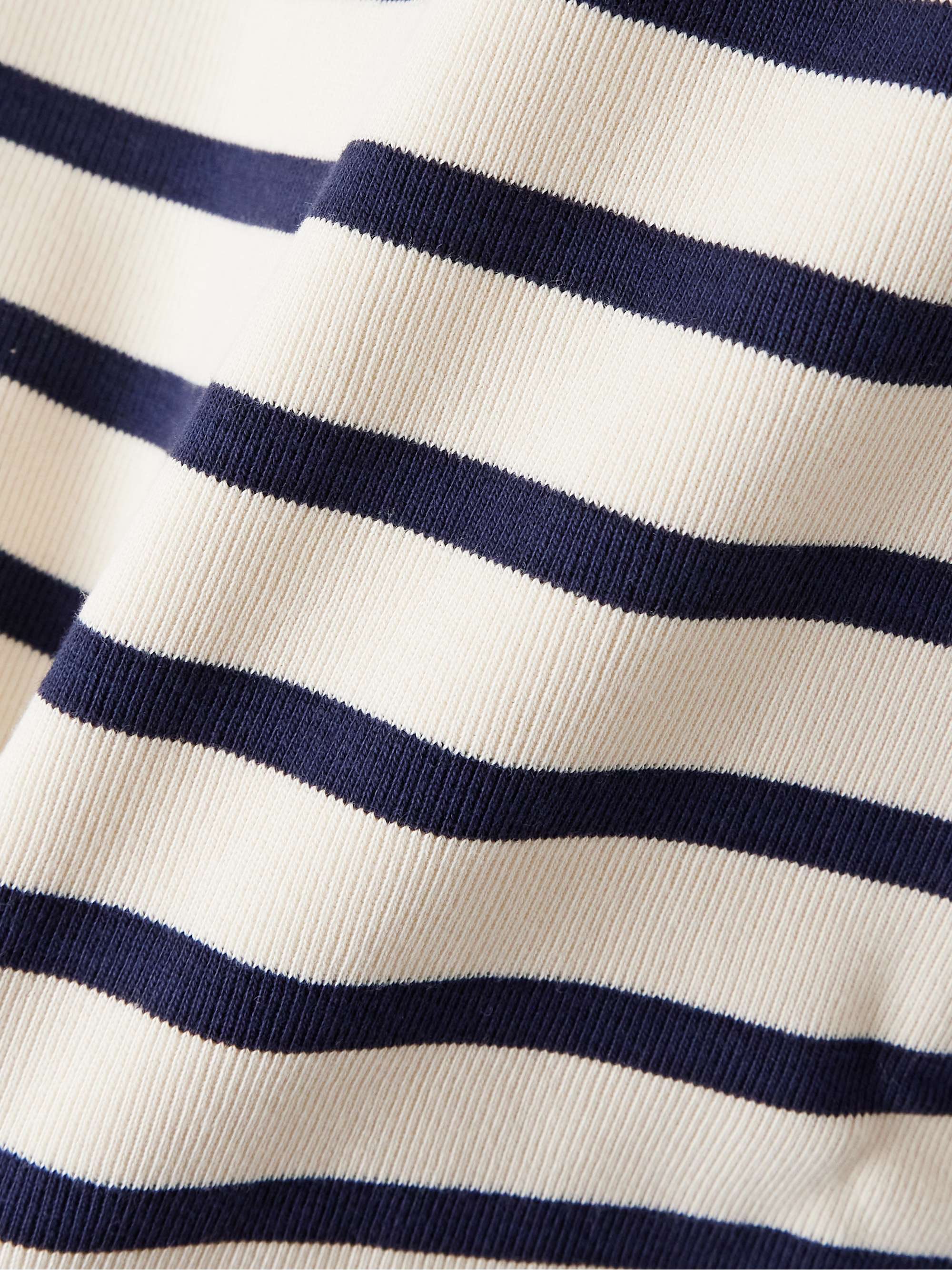 Striped knitted cotton T-shirt view