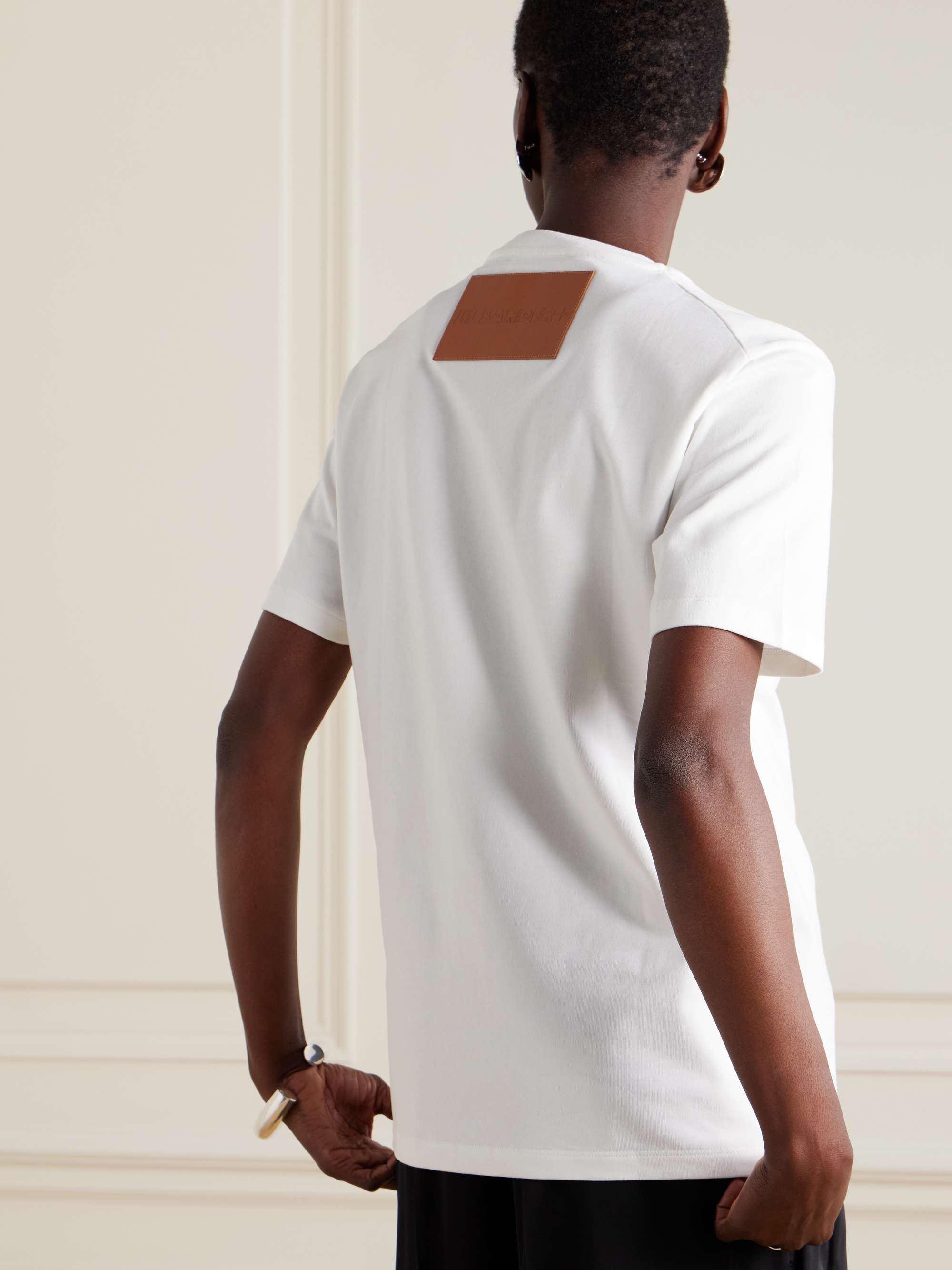 Appliquéd cotton-jersey T-shirt view