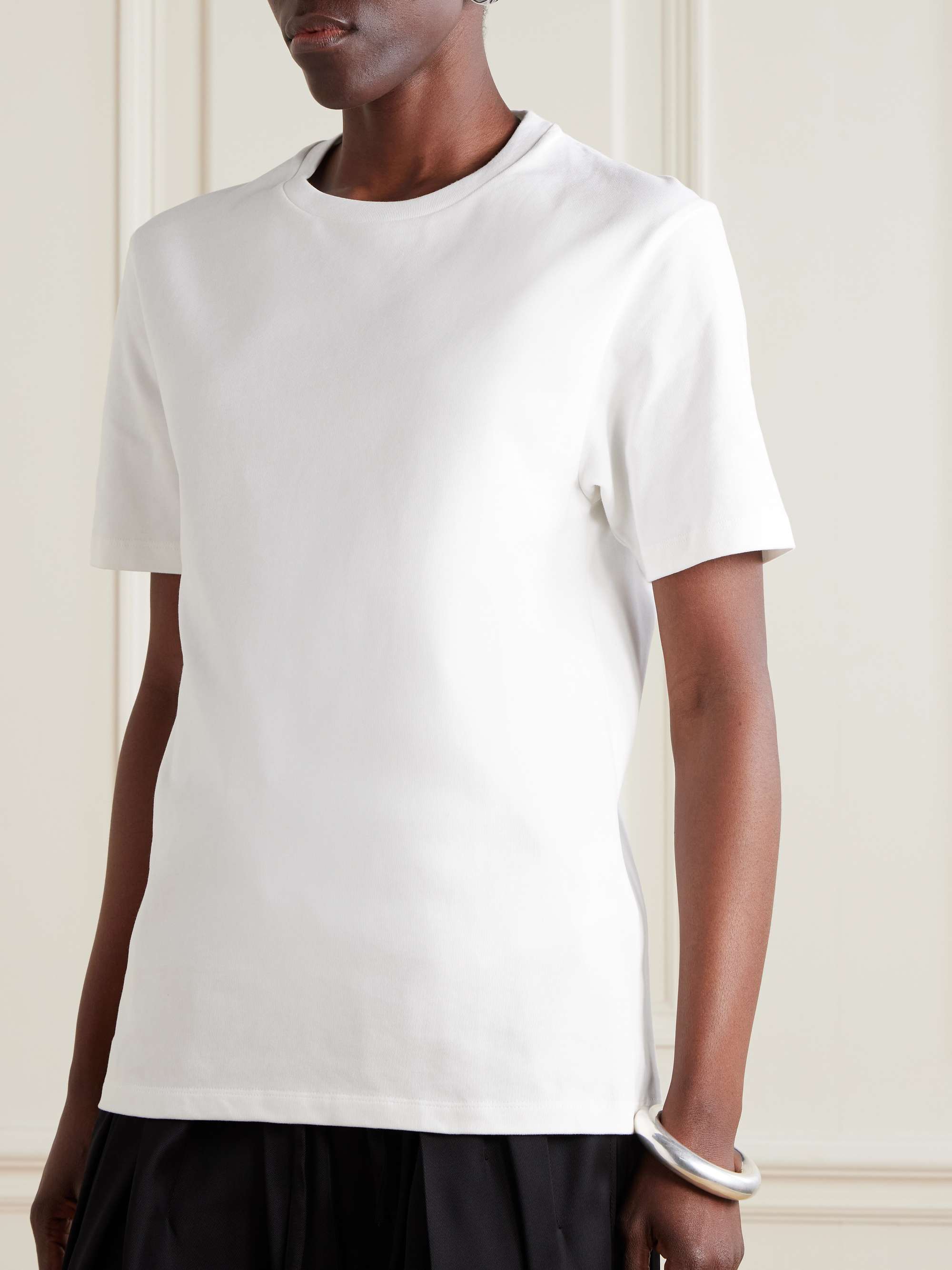 Appliquéd cotton-jersey T-shirt view