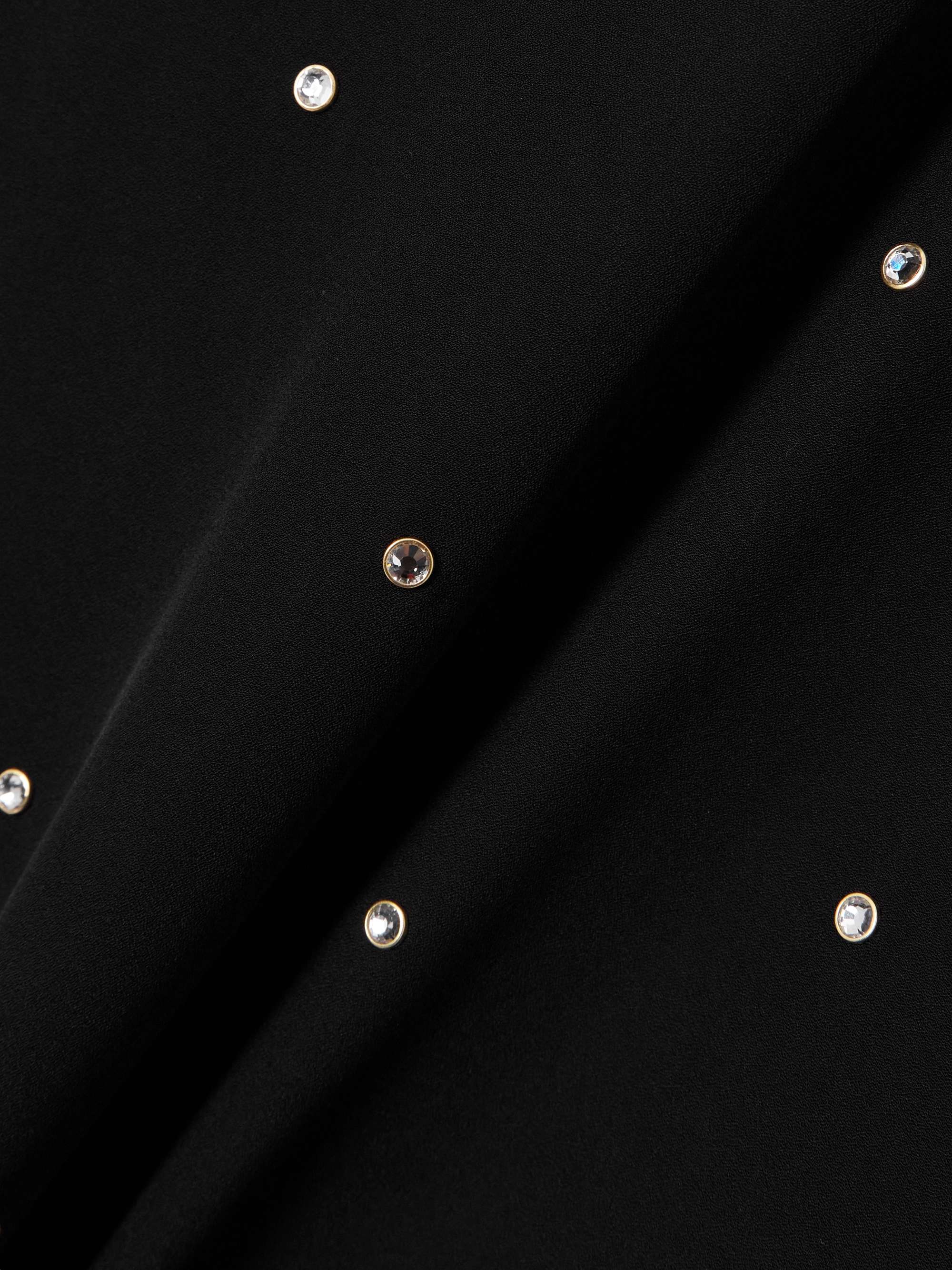 Crystal-embellished crepe kaftan view