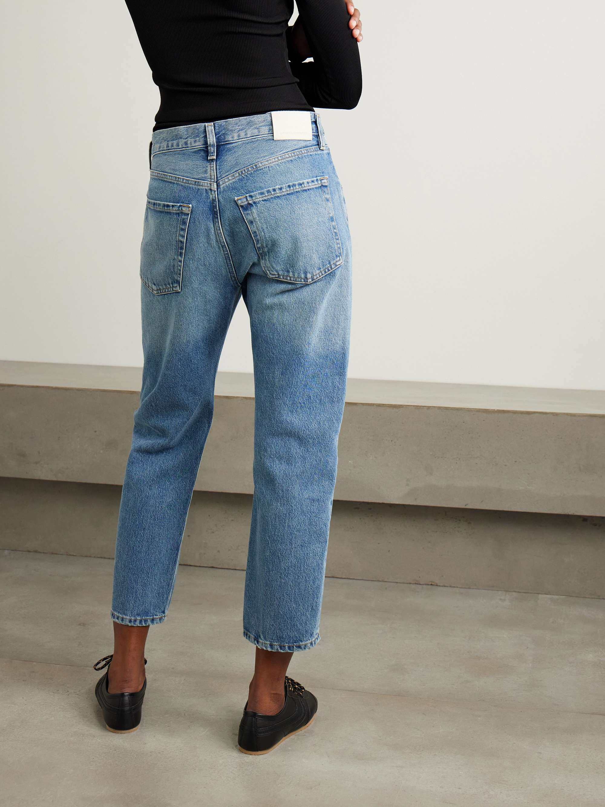Winslow cropped mid-rise tapered jeans view