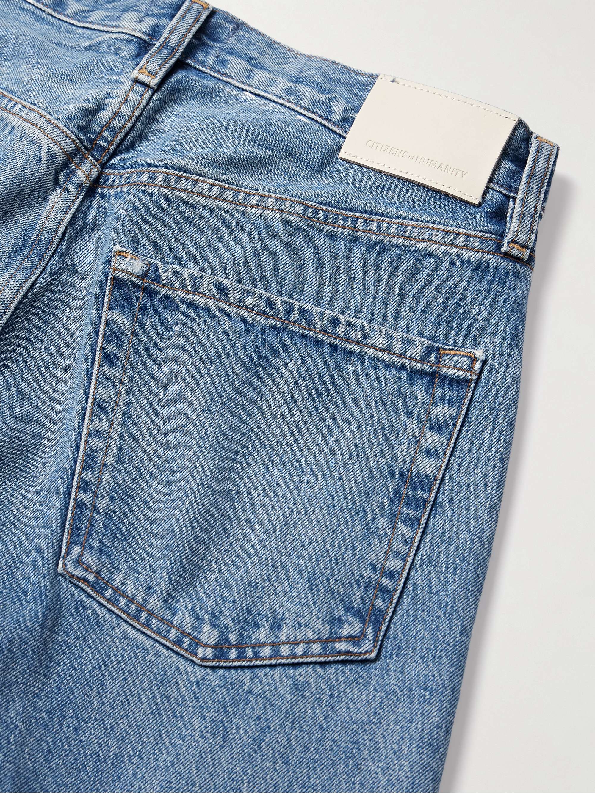 Ayla Baggy distressed high-rise wide-leg jeans view