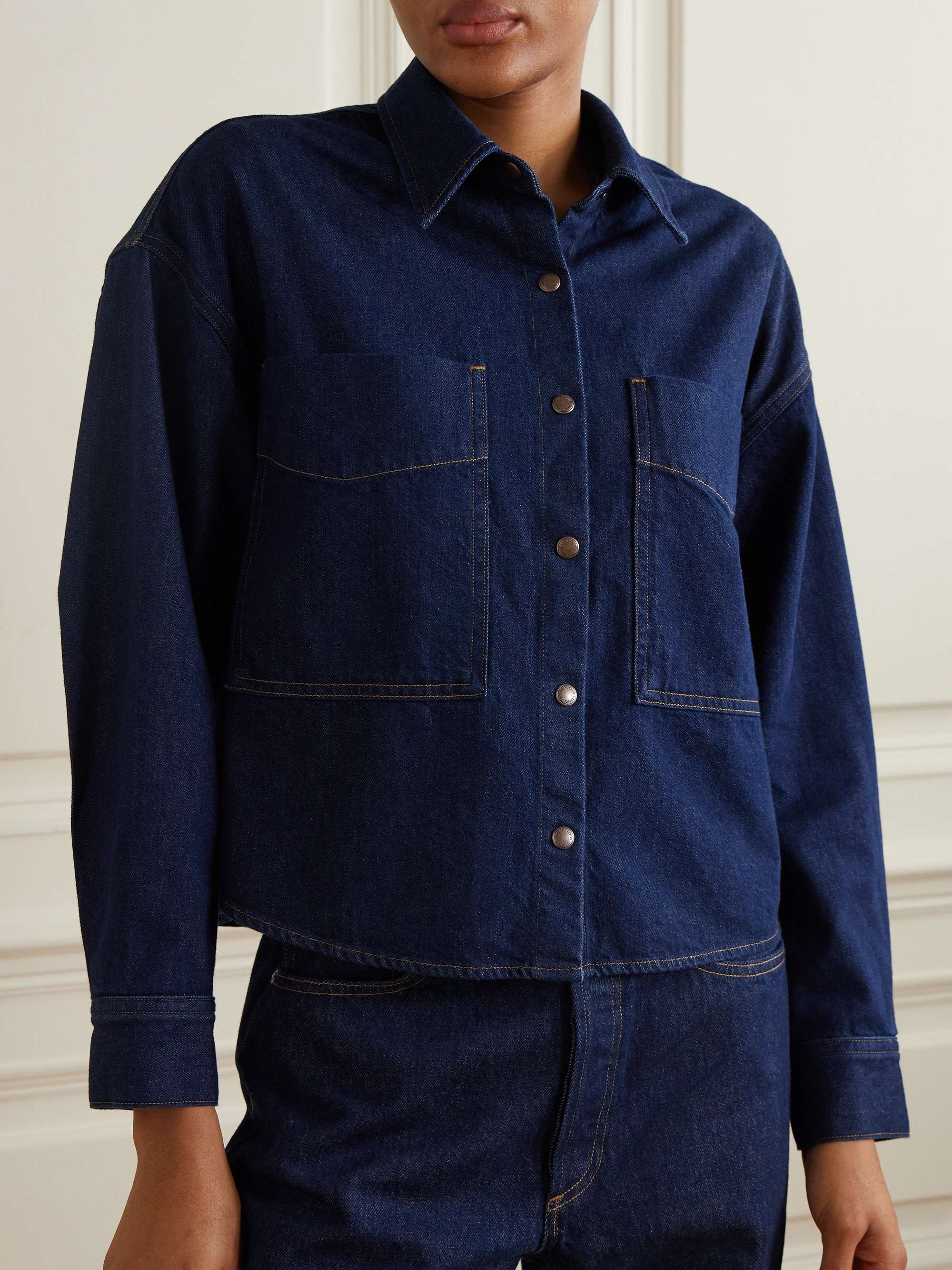 Maya denim shirt view