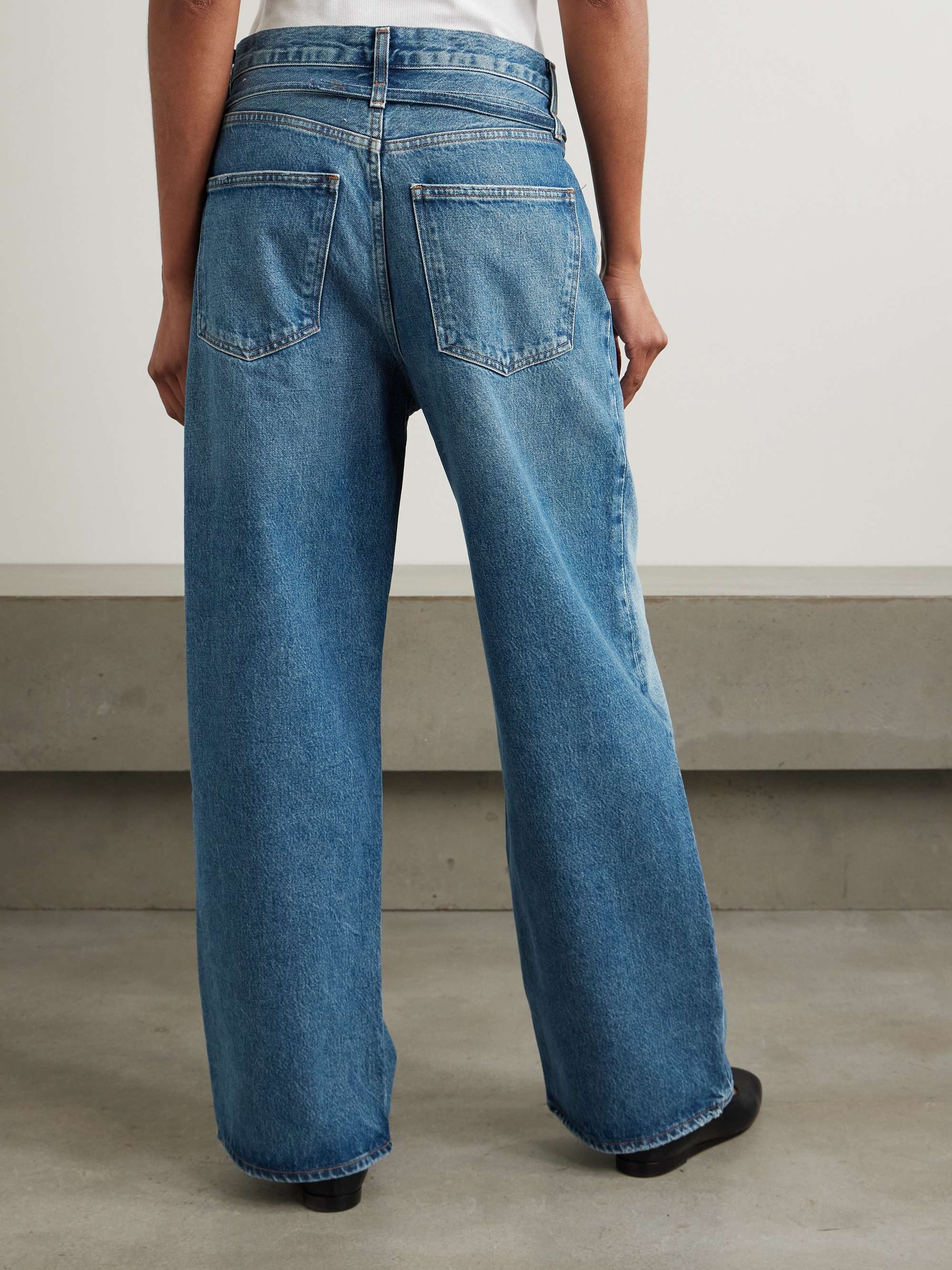 Emmi belted high-rise wide-leg jeans view