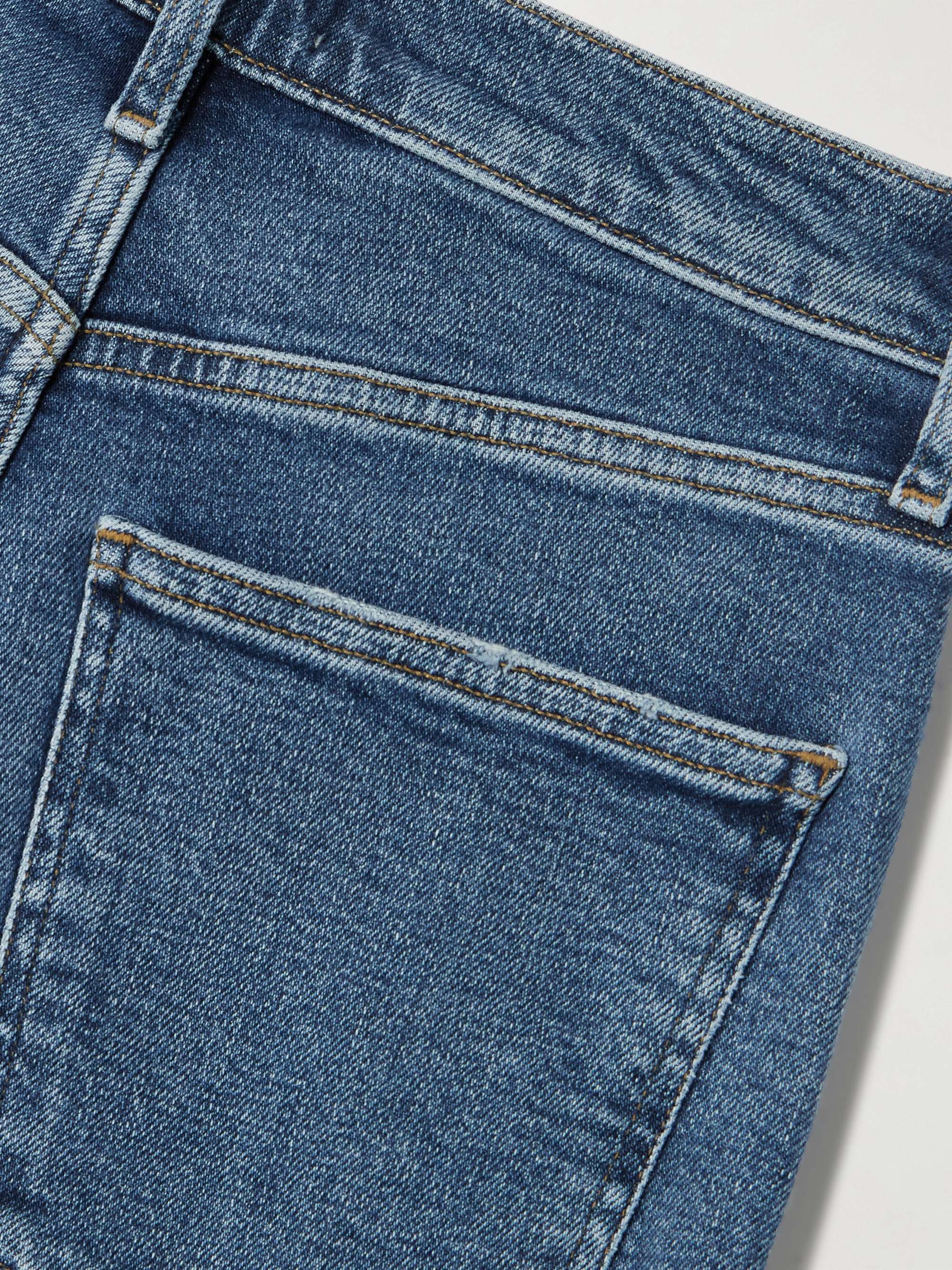 Harper cropped frayed mid-rise straight-leg jeans view