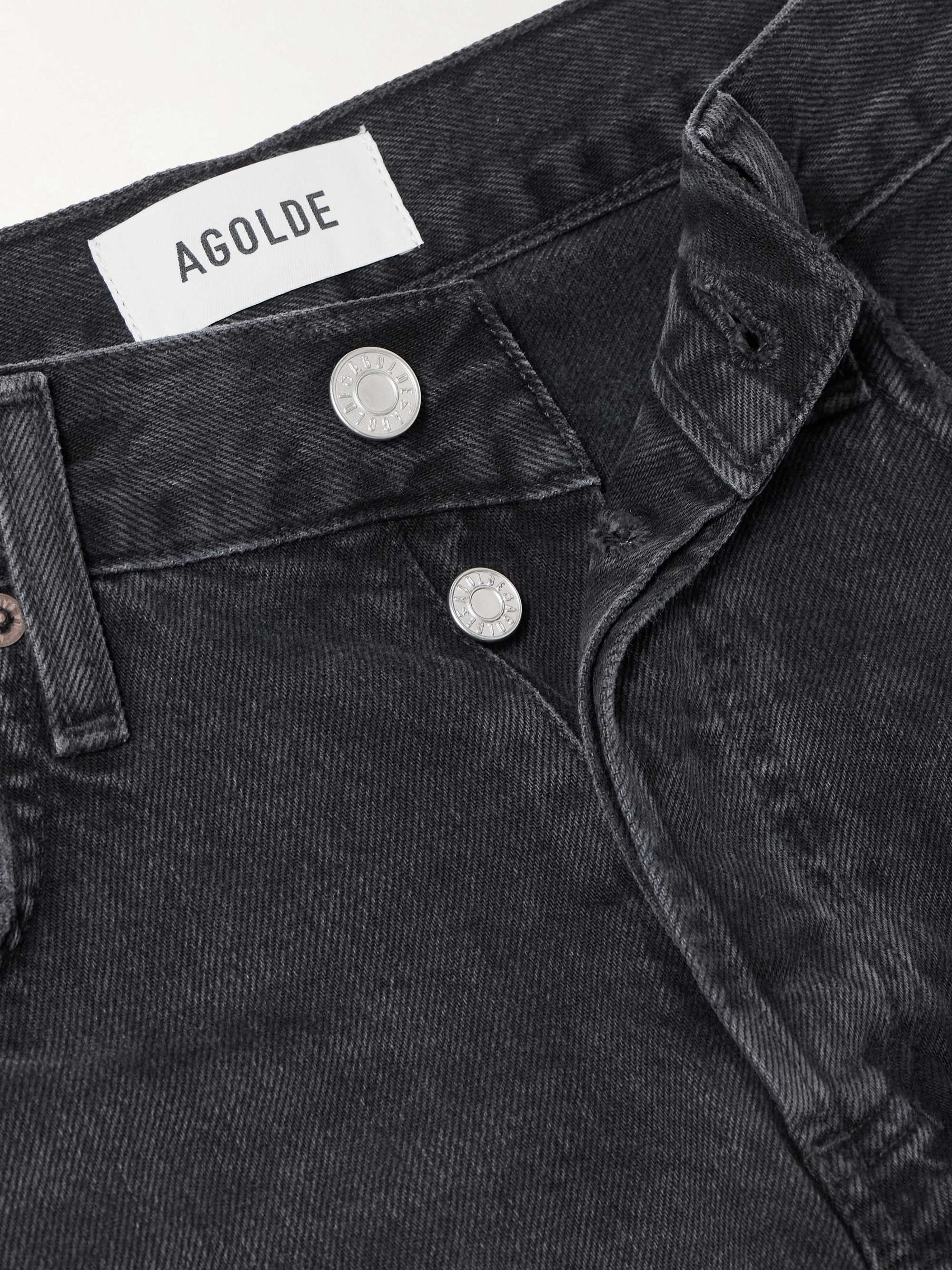 V-Waist denim shorts view