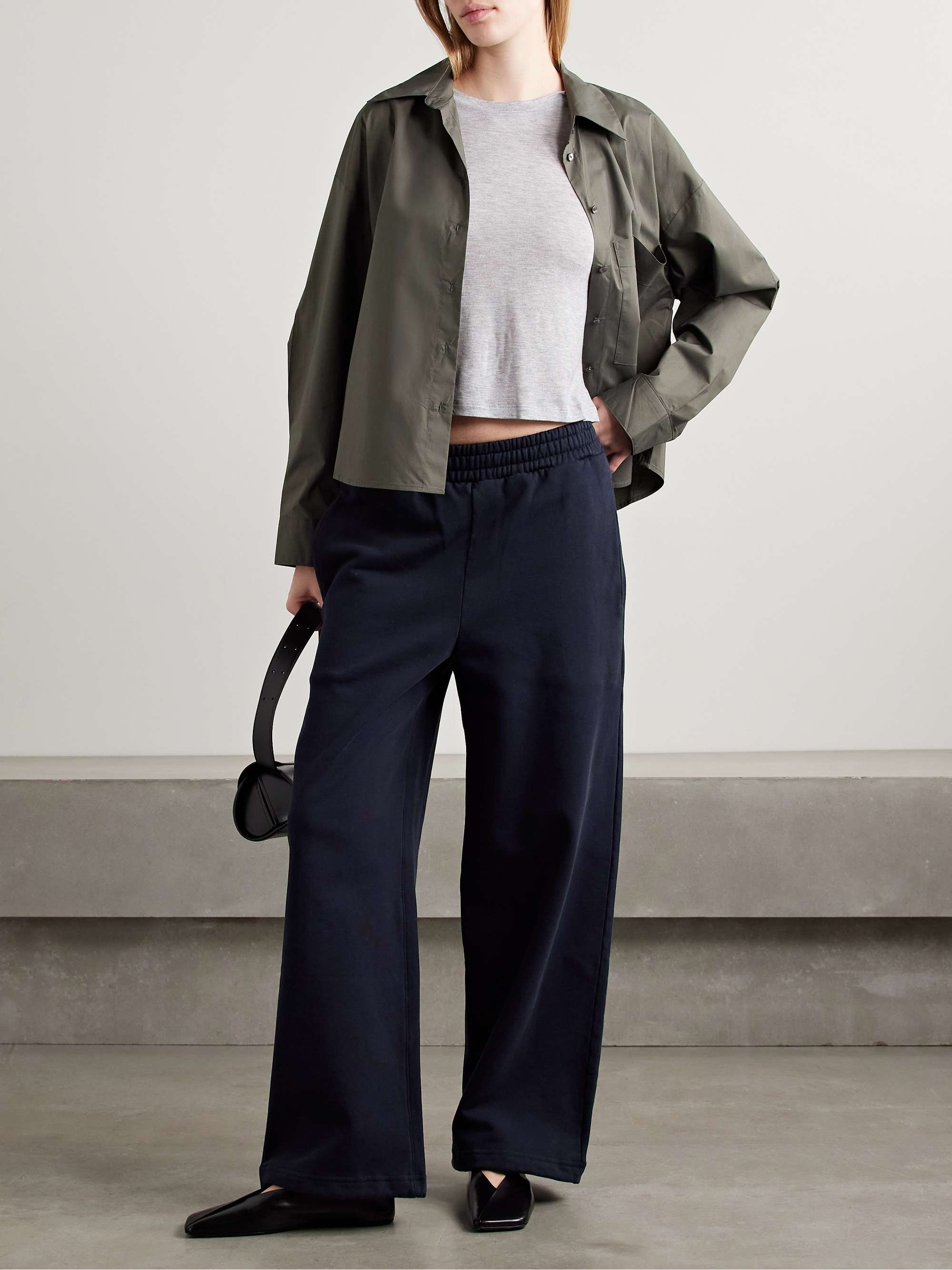 Elliot cotton-jersey track pants view