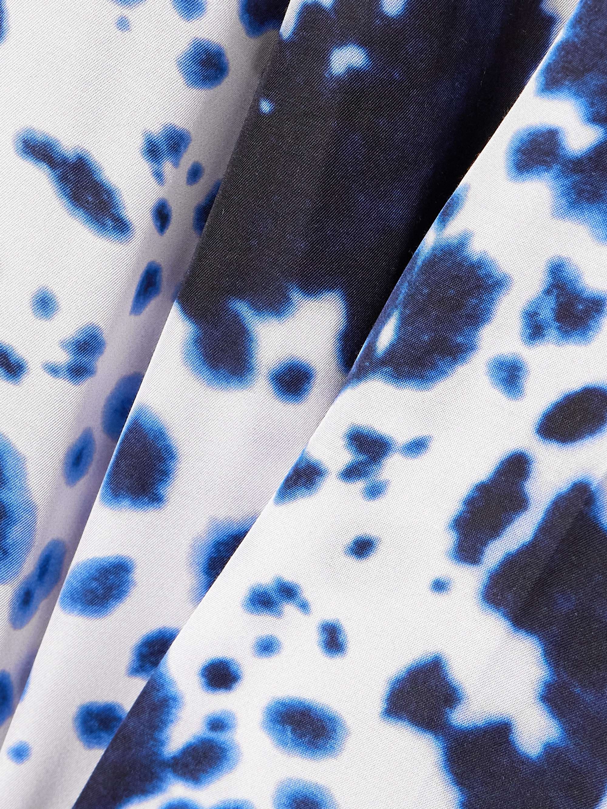 Printed twill wide-leg pants view