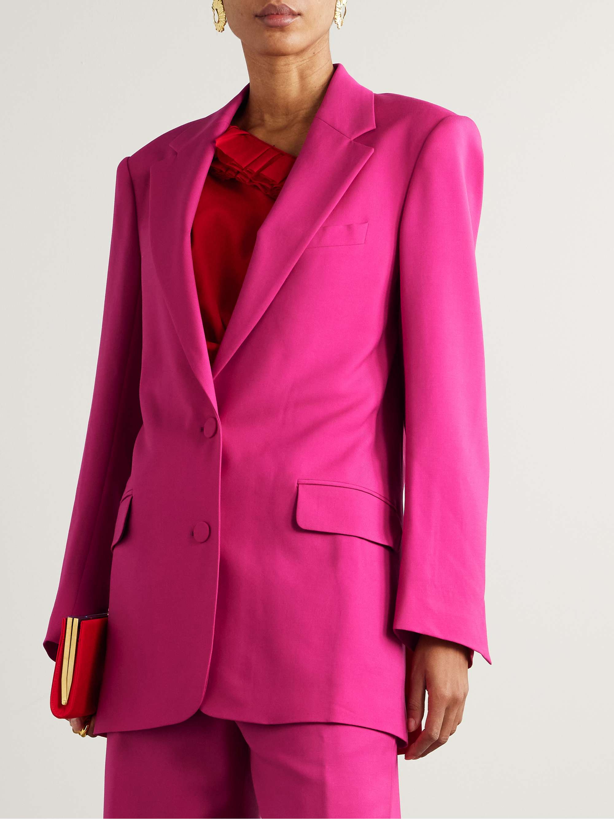 Wool and mohair-blend blazer view