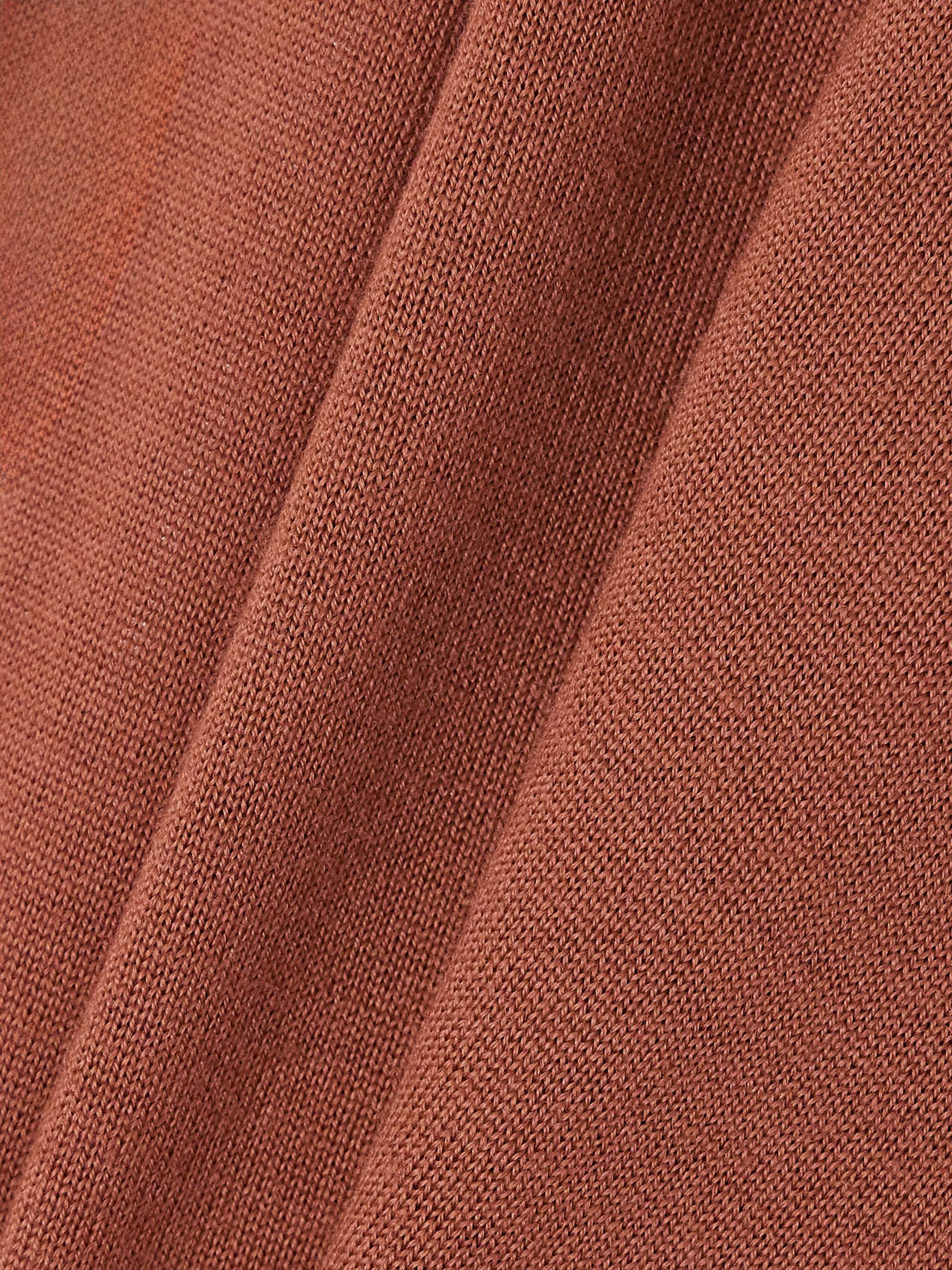 Asymmetric merino wool cardigan view