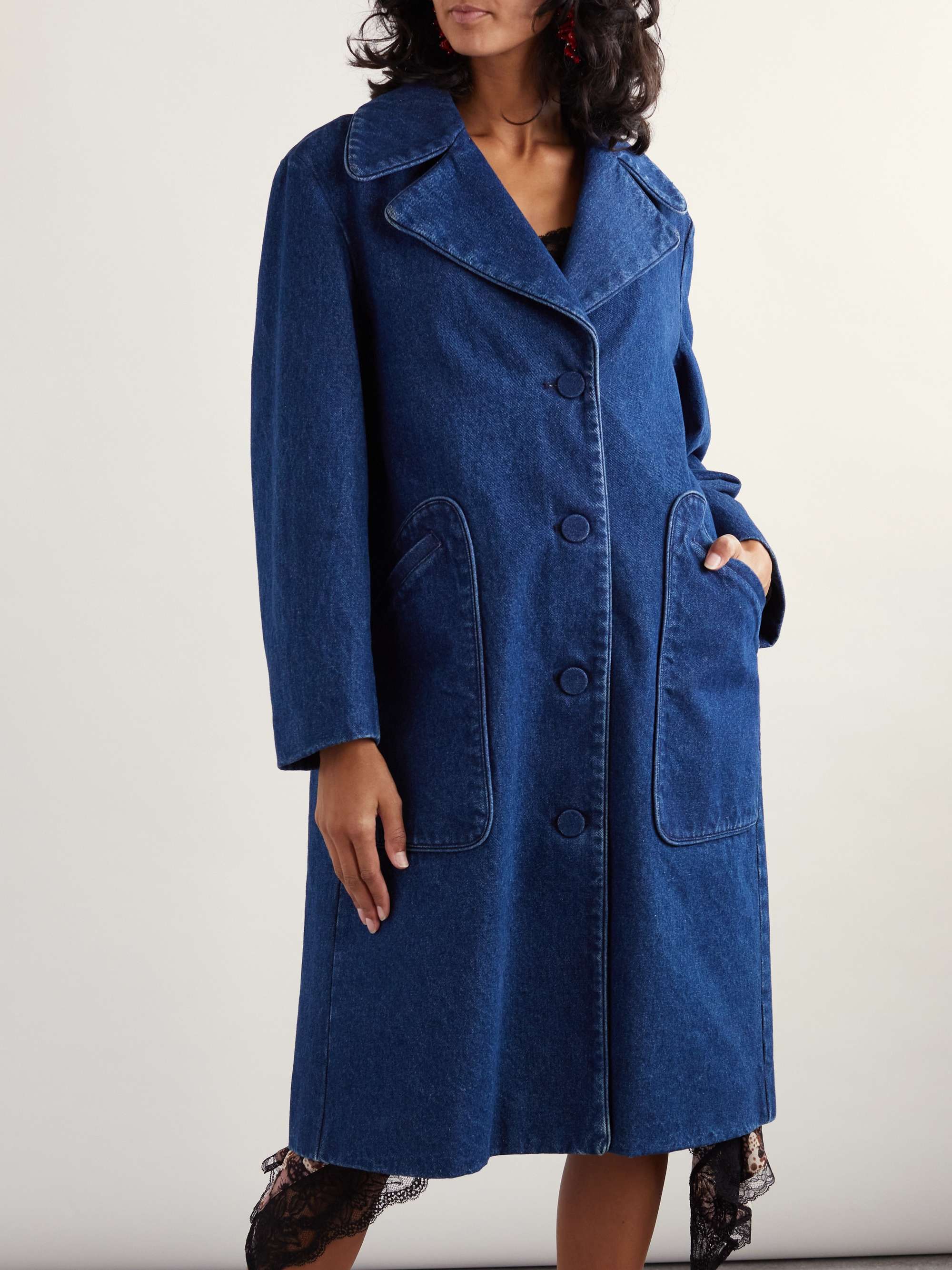 Denim coat view