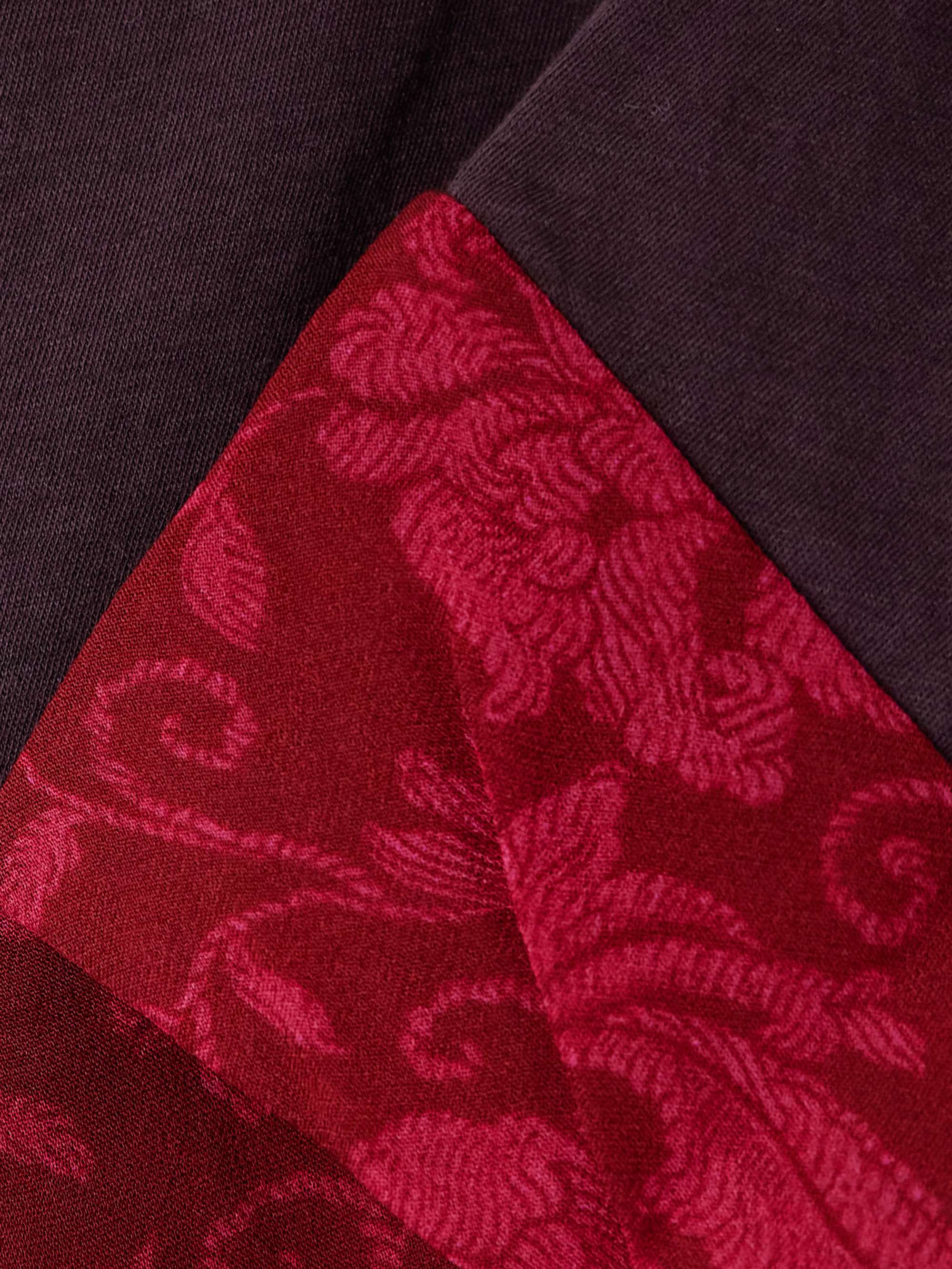 Jacquard-trimmed cotton-blend tank view