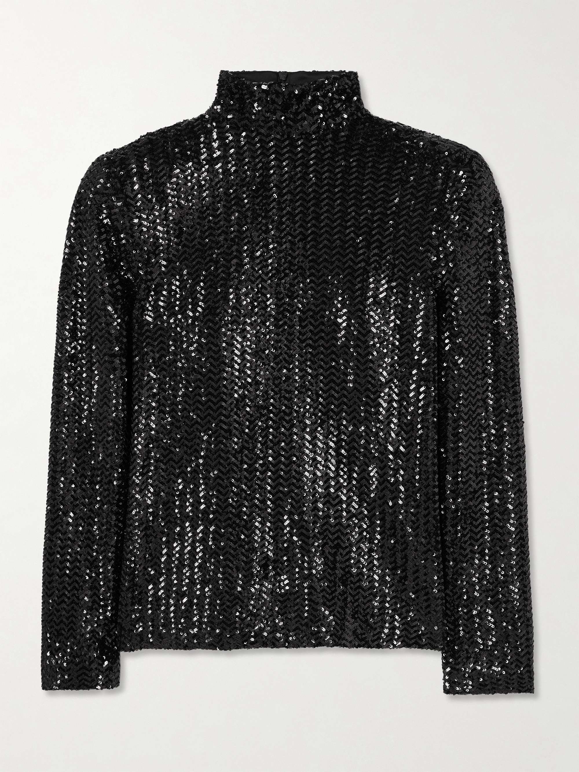 Josephine sequined tulle top view