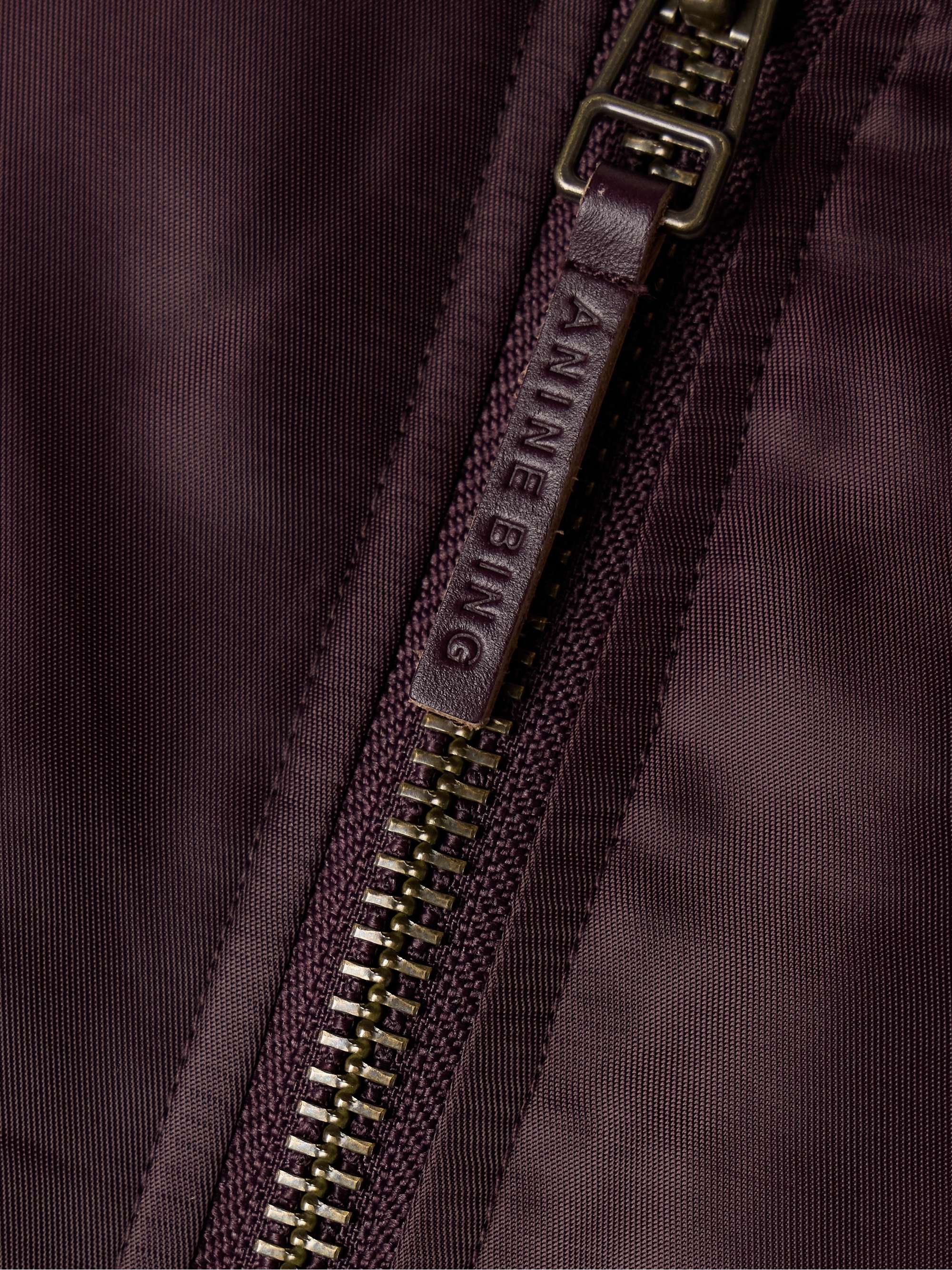 Leon satin bomber jacket view