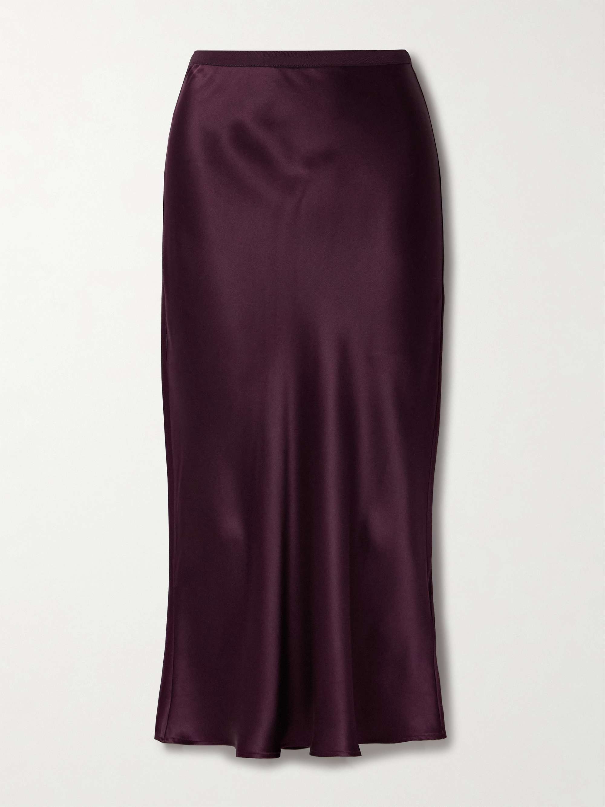 Bar silk midi skirt view