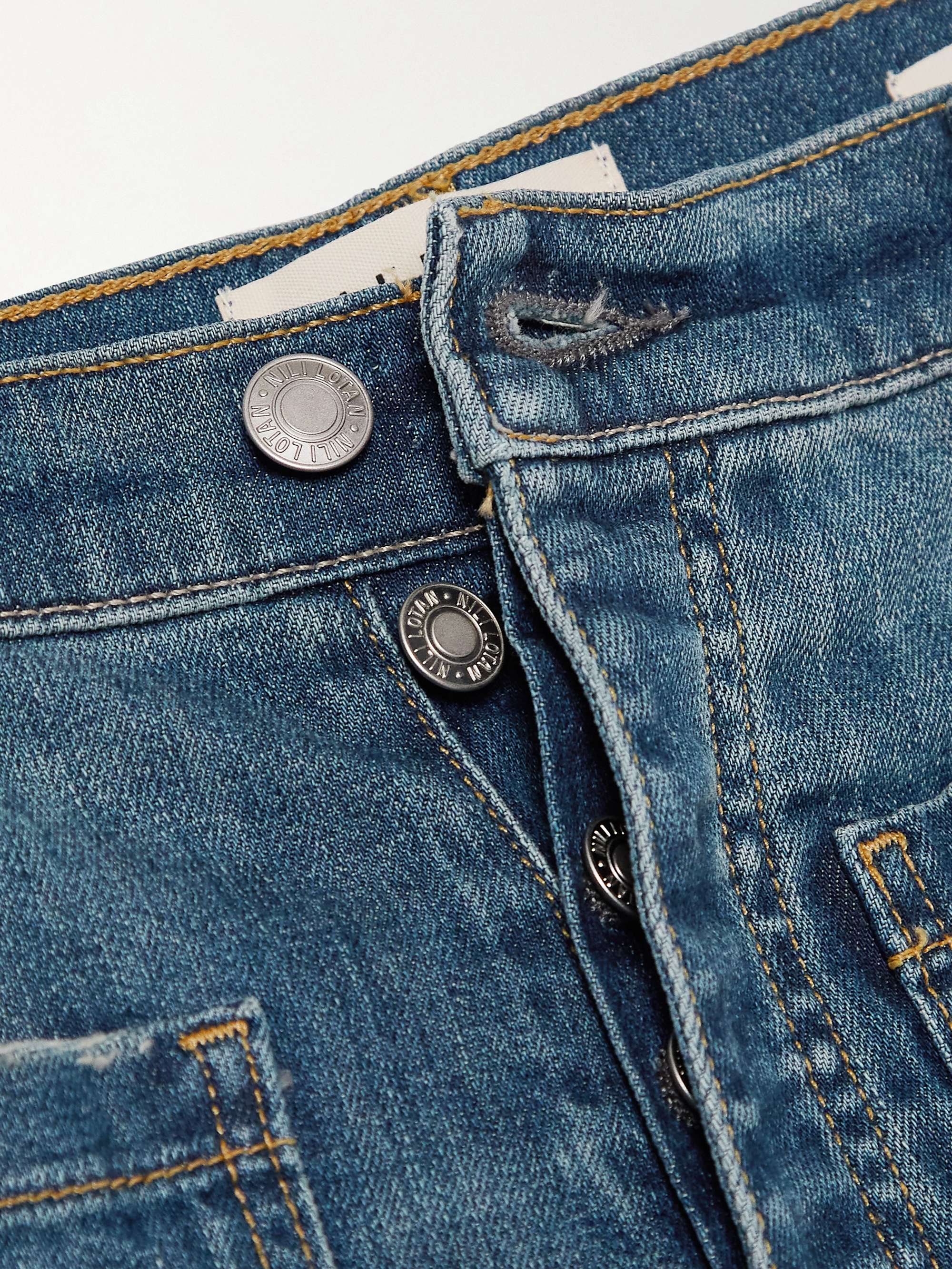 Florence distressed high-rise flared jeans view