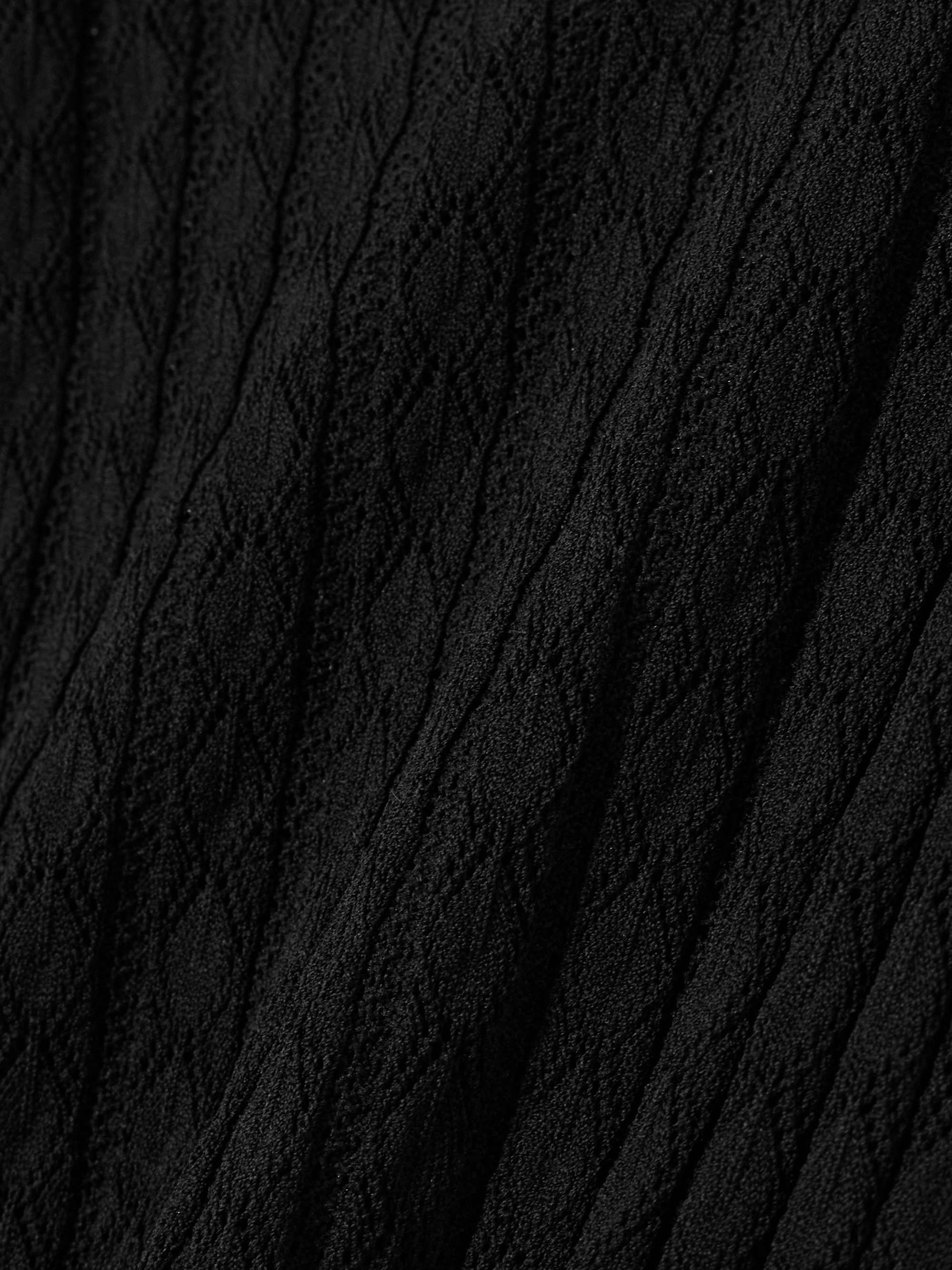 Aruba pointelle-knit midi dress view