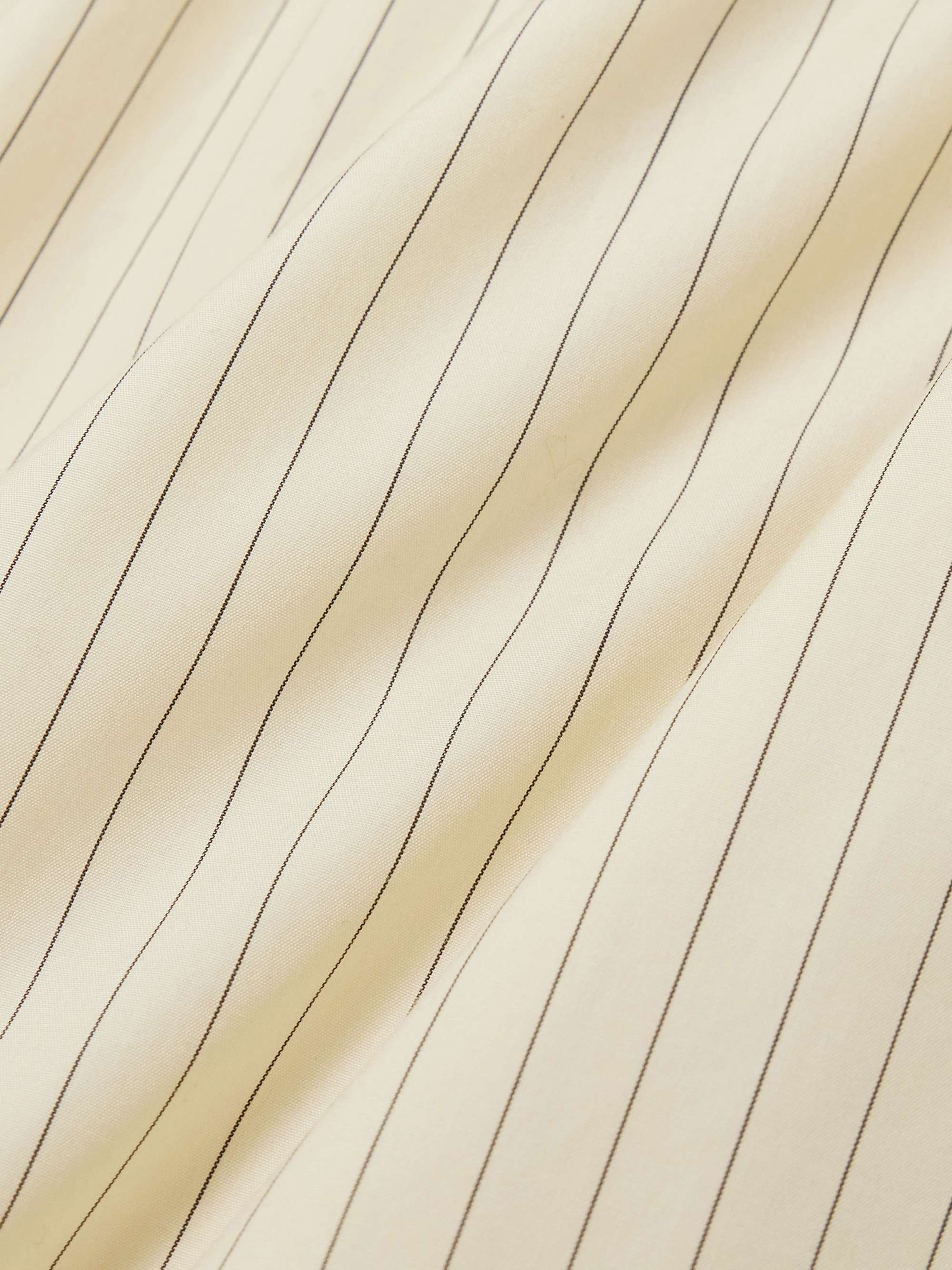 Sero striped cotton-poplin drawstring pants view
