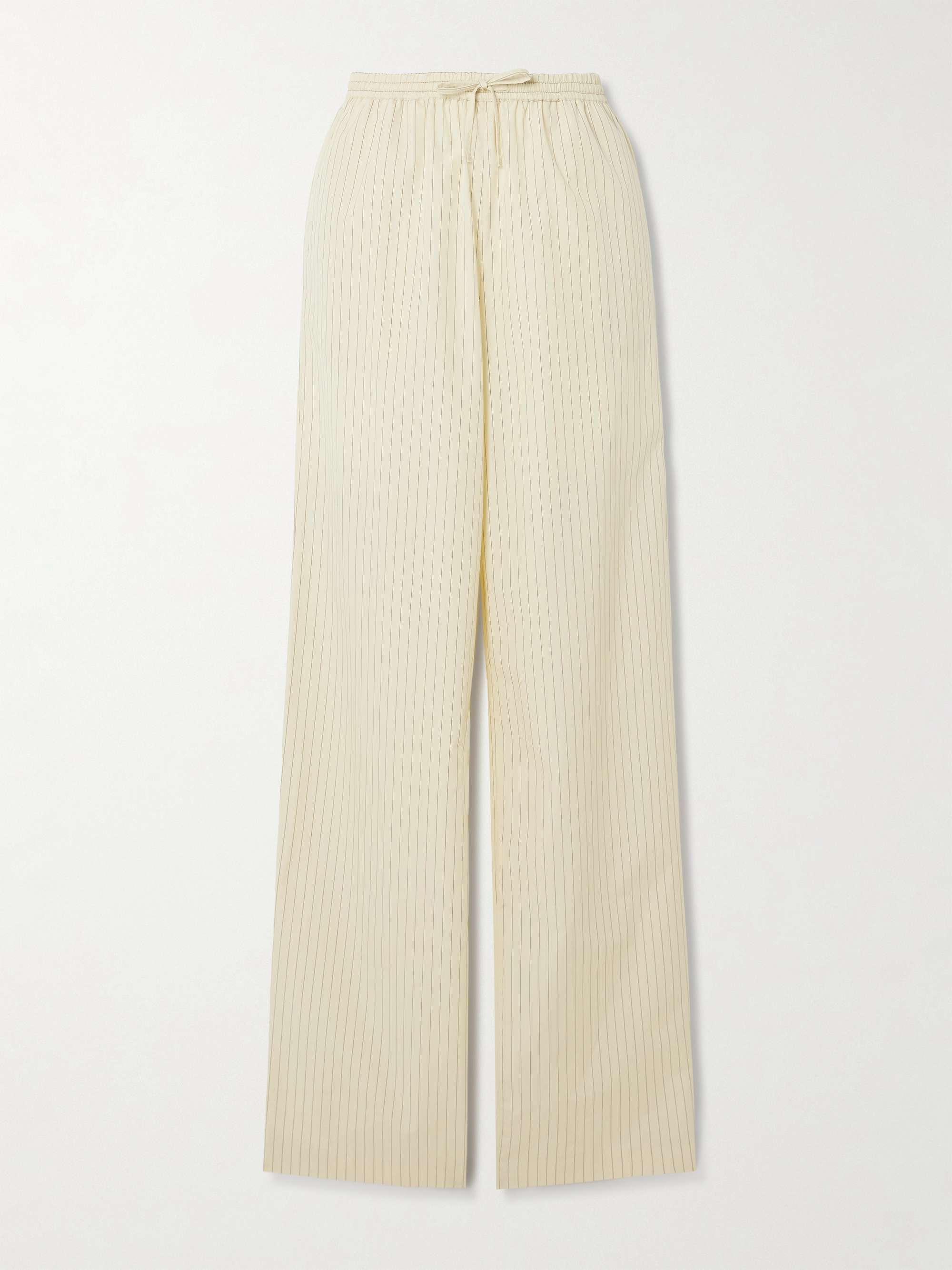 Sero striped cotton-poplin drawstring pants view