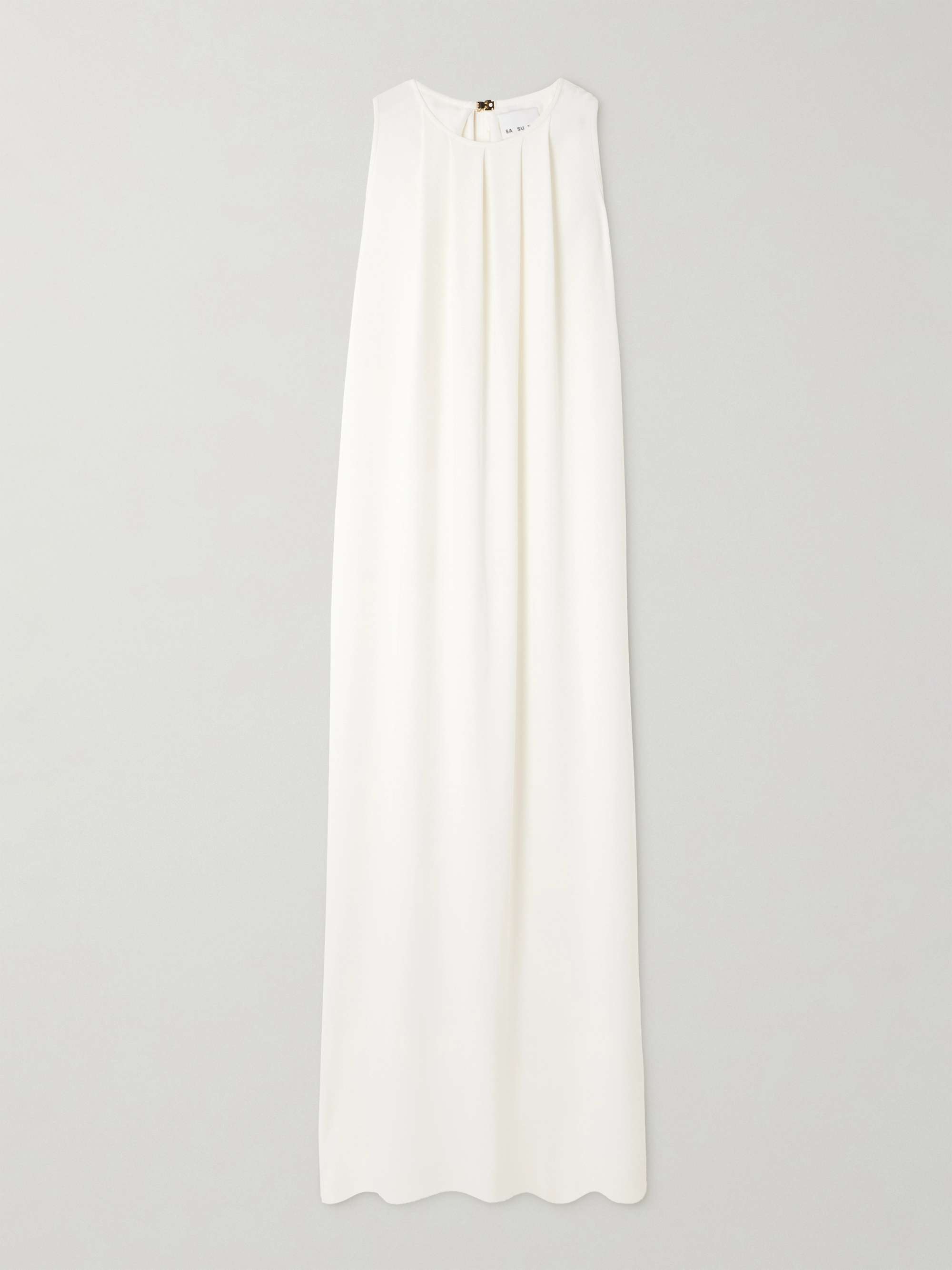 Atena draped cady maxi dress view