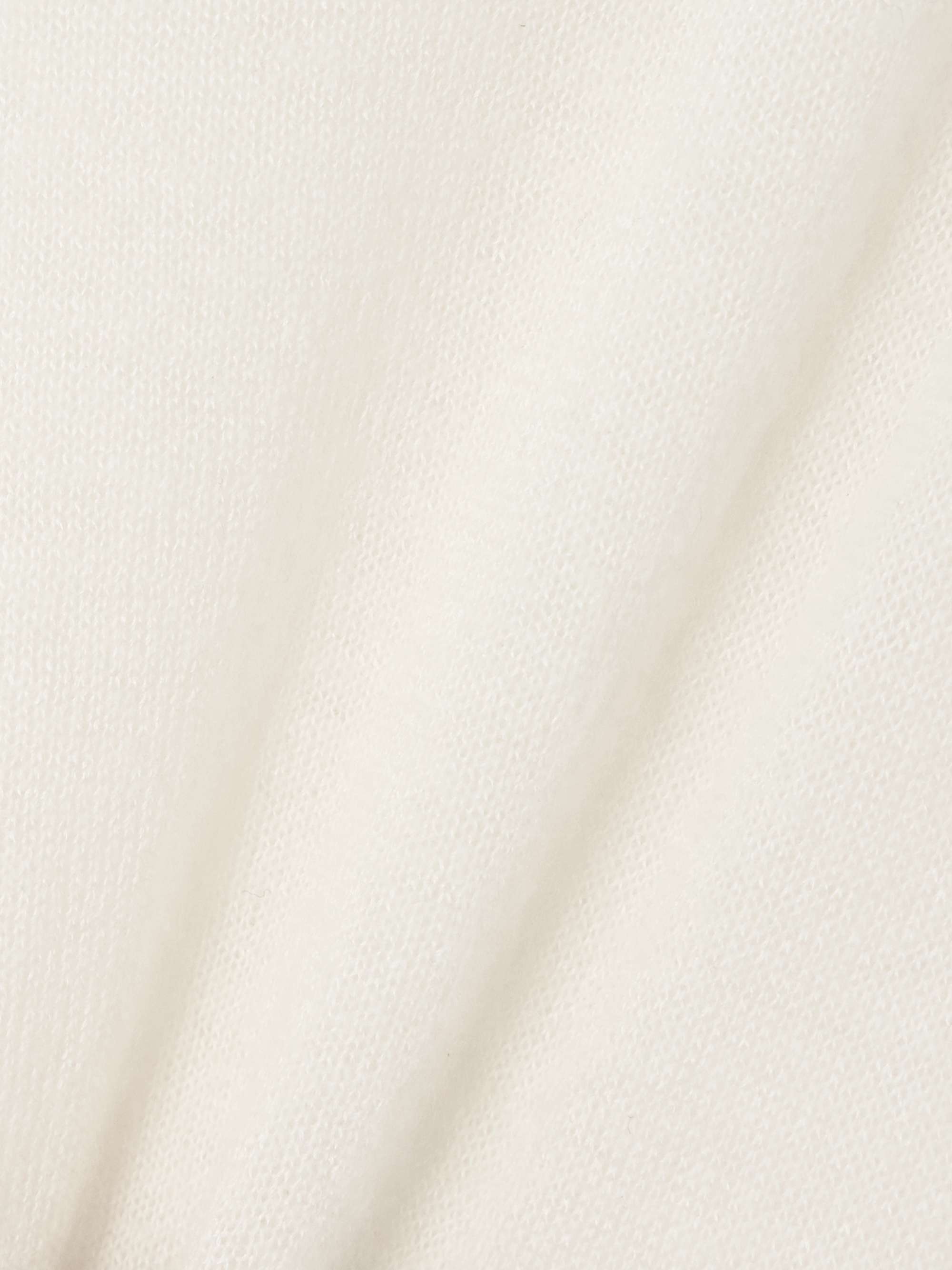 Draped asymmetric cashmere and silk-blend poncho view