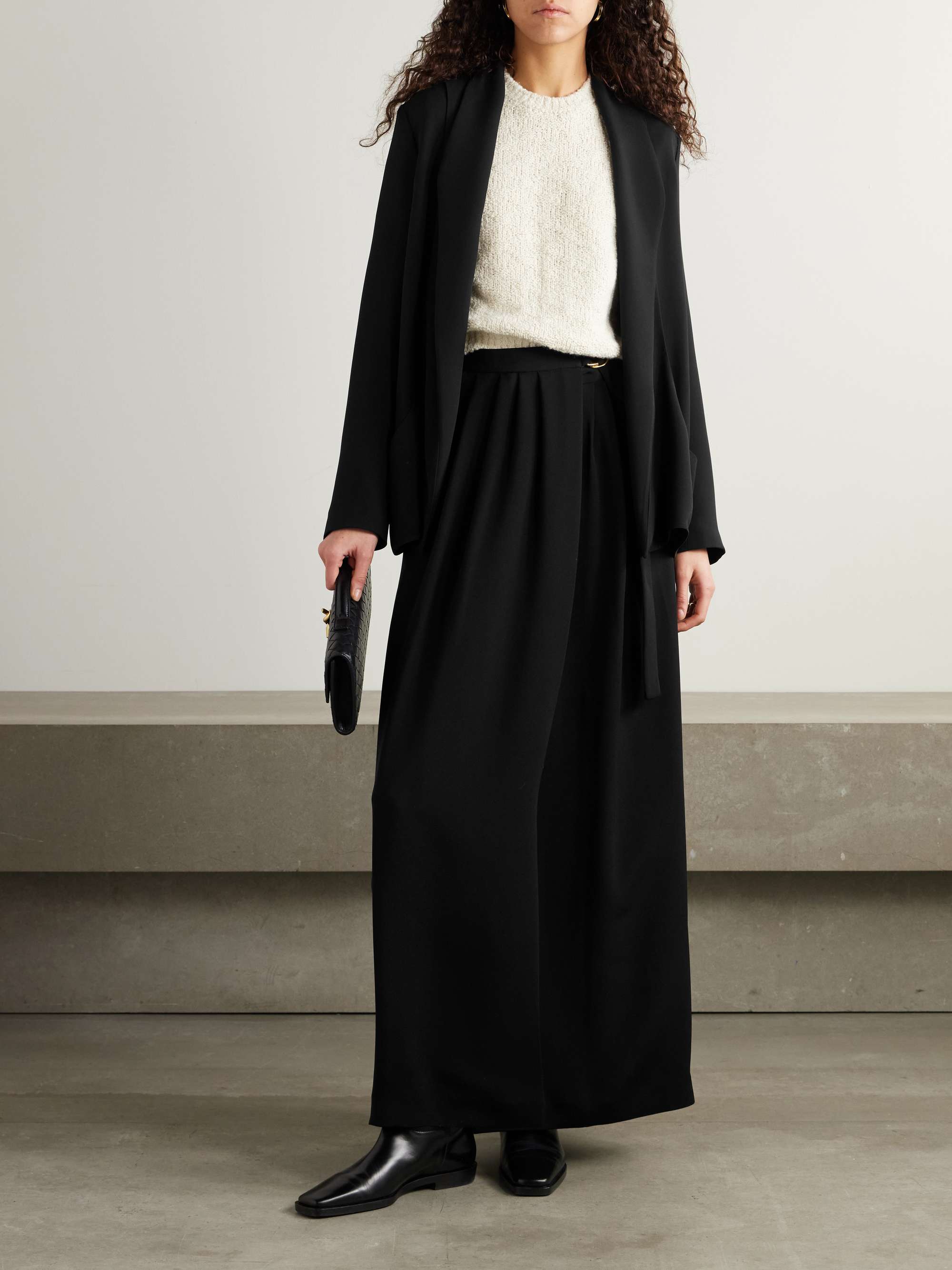 Annie silk-cady jacket view