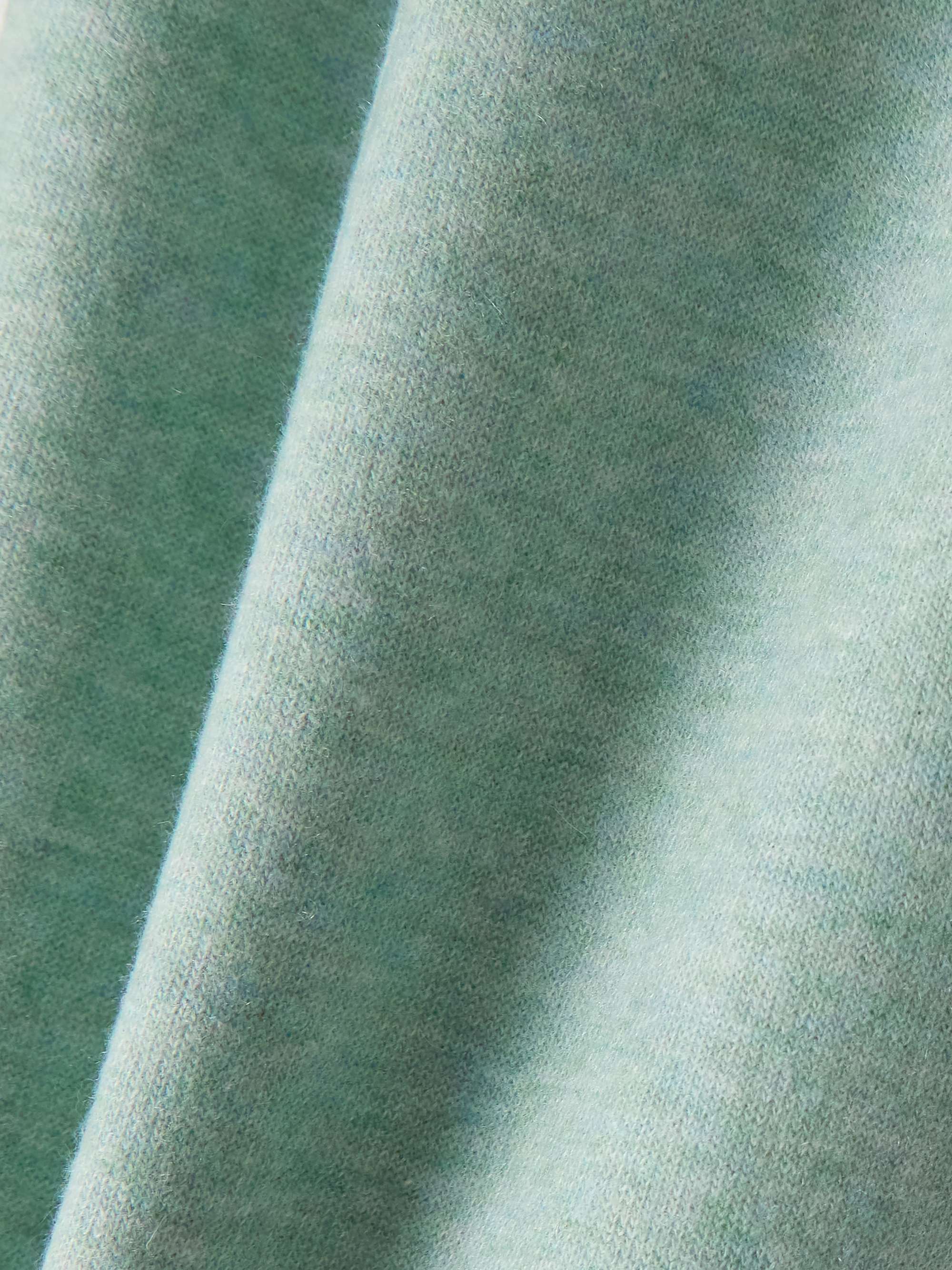 Pleated tapered cashmere-blend pants view